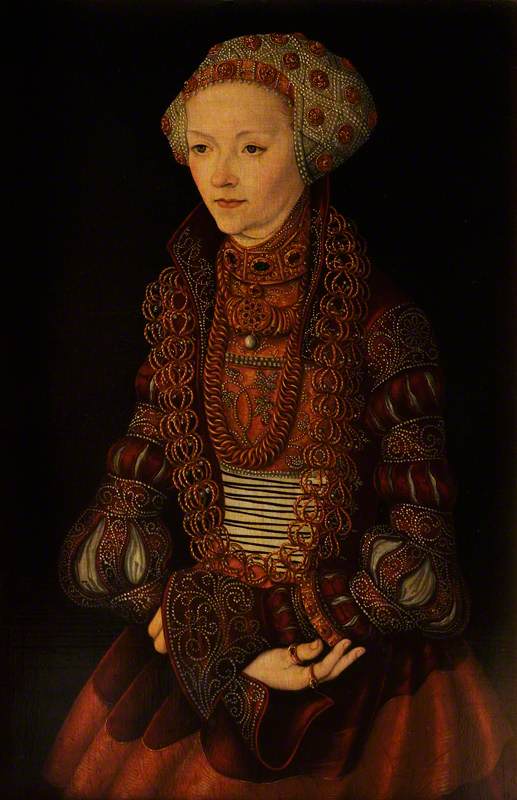 Une dame inconnue, autrefois appelée Sybille de Clèves, épouse de Jean Frédéric de Saxe - Lucas Cranach the Elder