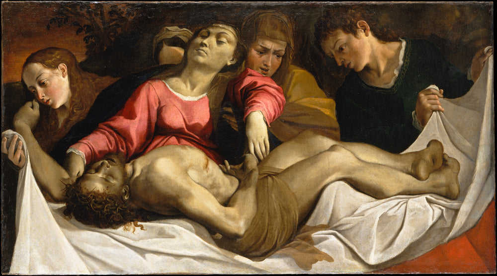 La lamentation sur le corps du Christ mort - Ludovico Carracci - Alpha Reproduction