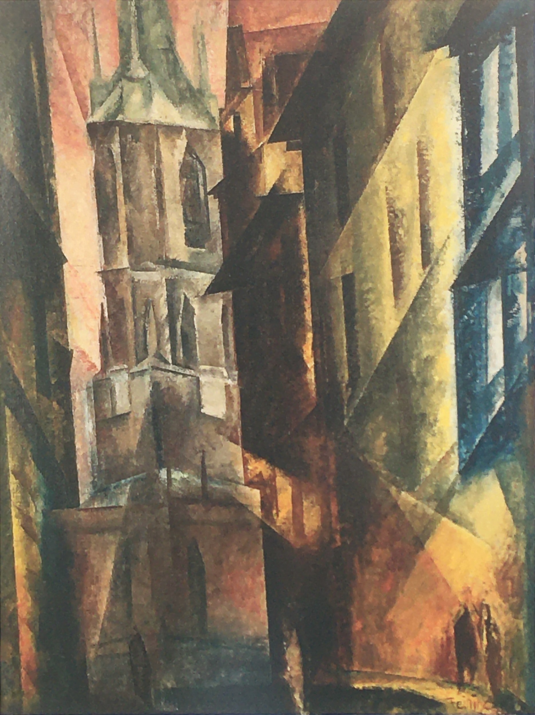 La Tour Rouge II - Lyonel Feininger