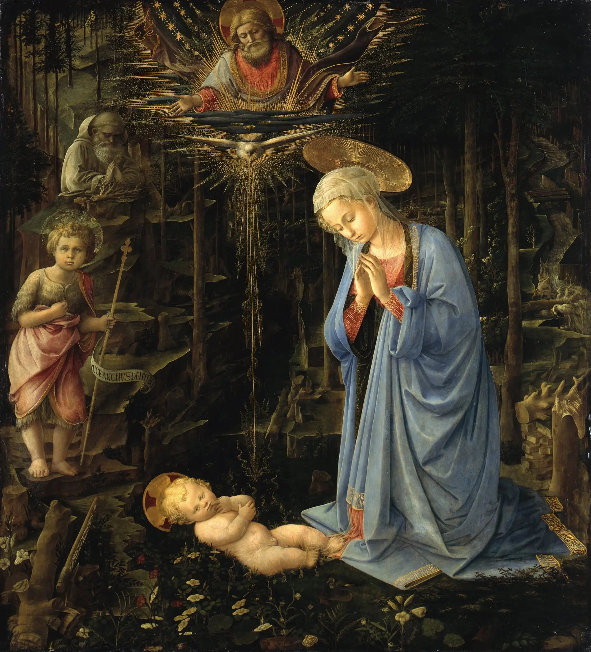 Adoration dans la forêt - Fra Filippo Lippi - Alpha Reproduction