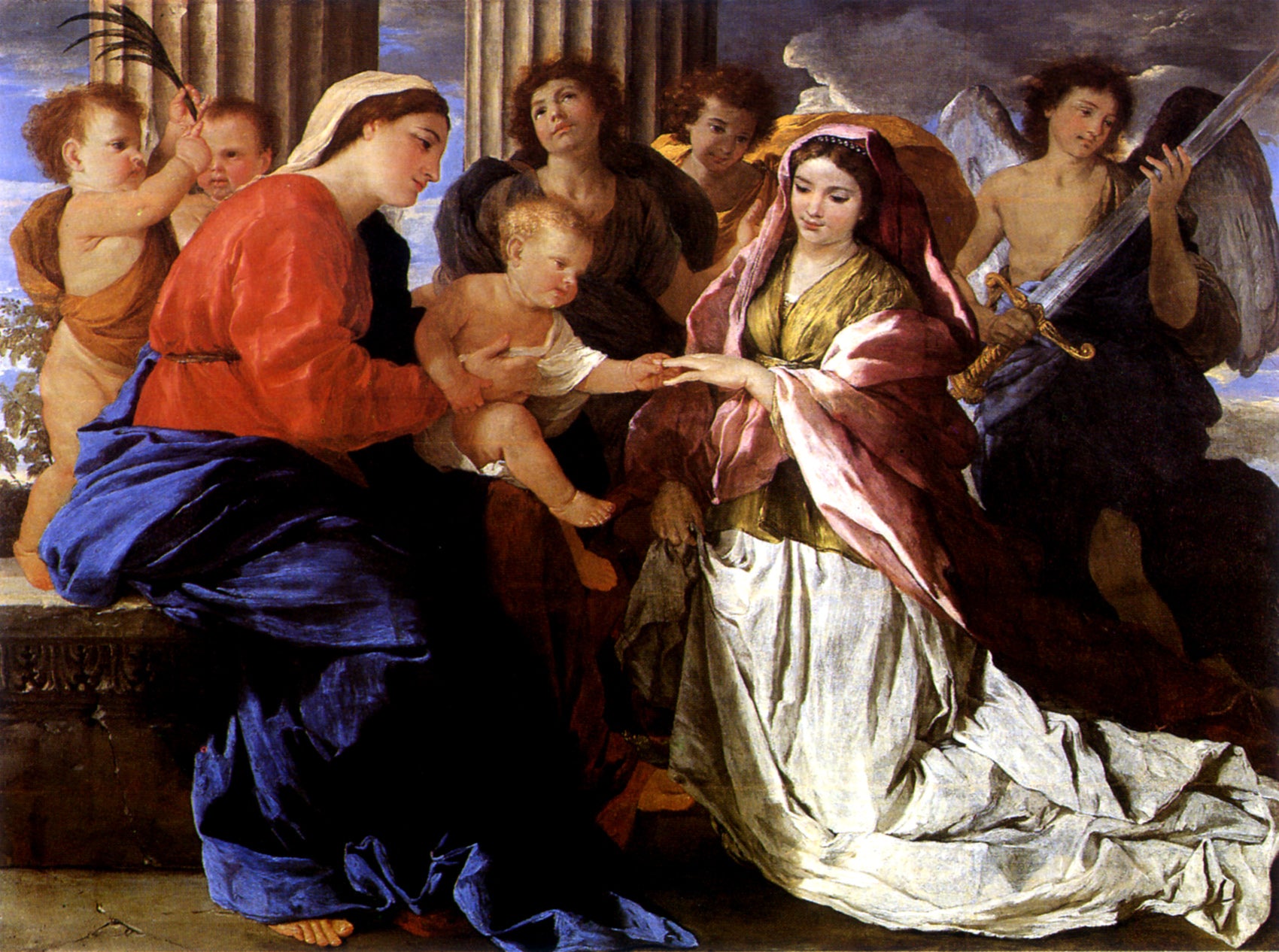 Le Mariage mystique de Sainte Catherine - Nicolas Poussin
