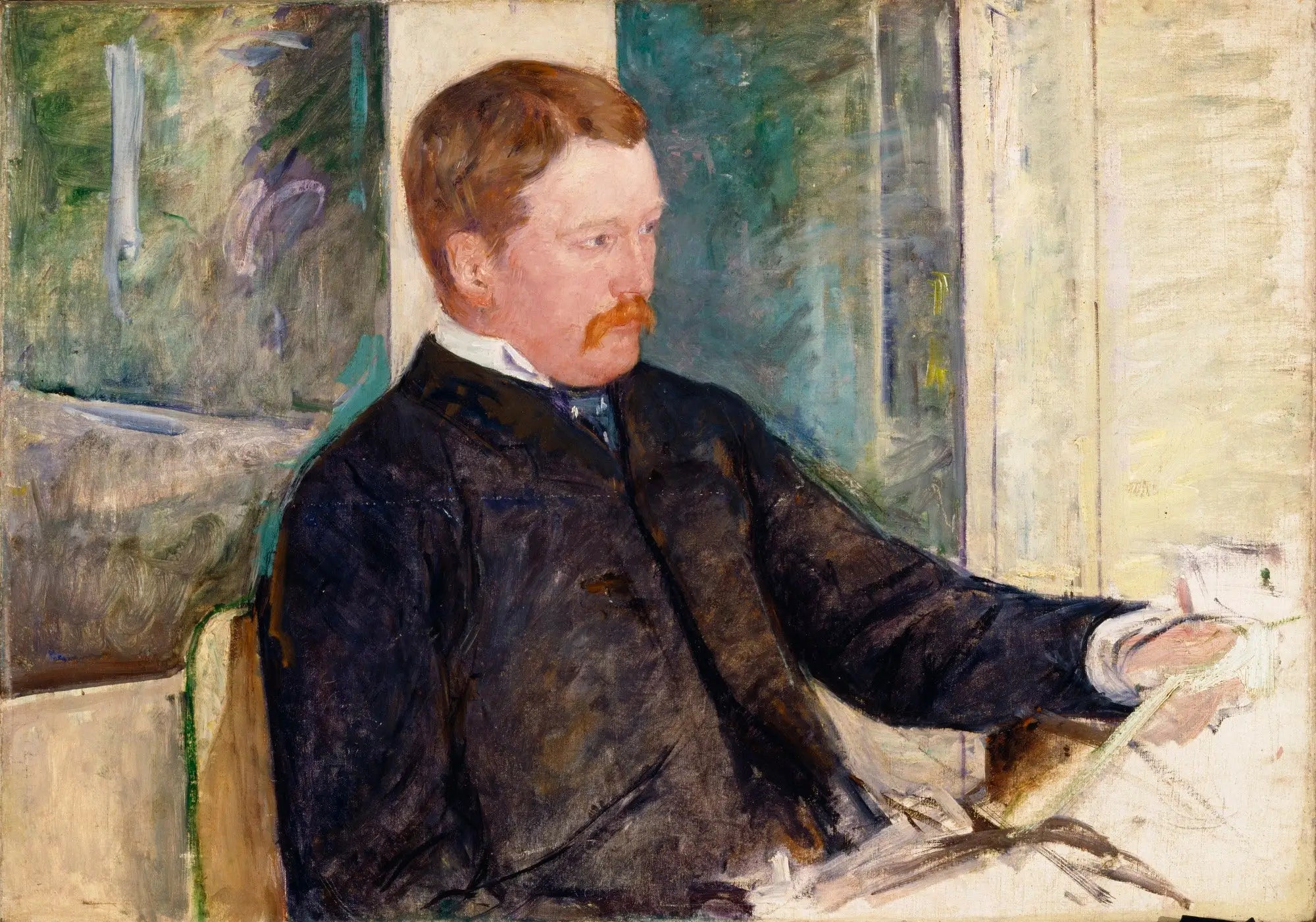 Reproduction du tableau « Alexandre J. Cassatt - Mary Cassatt » par Alpha Reproduction en peinture à l’huile