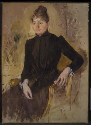 Reproduction du tableau « Portrait d'une femme - Mary Cassatt » par Alpha Reproduction en peinture à l’huile