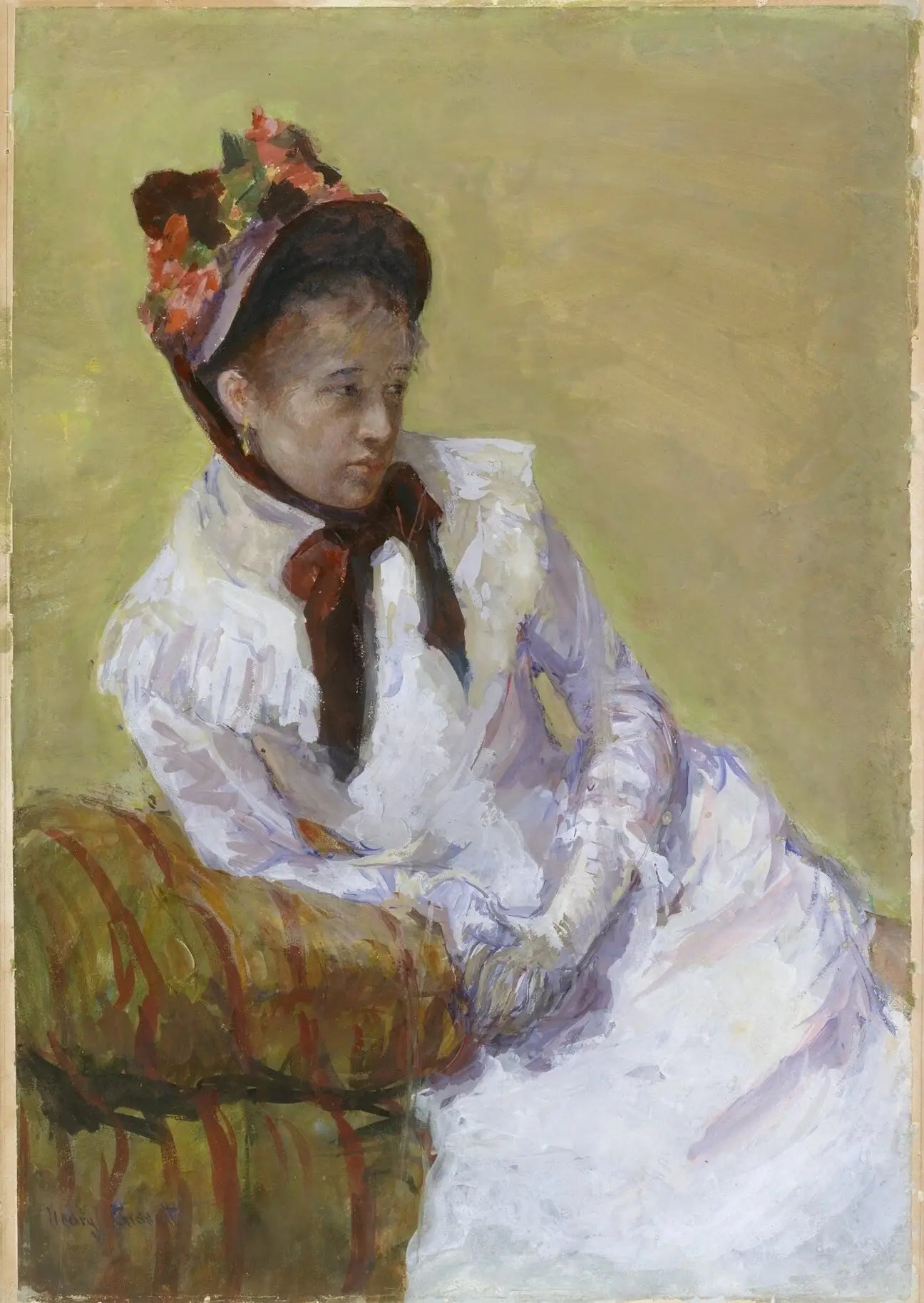 Reproduction du tableau « Portrait de l'artiste - Mary Cassatt » par Alpha Reproduction en peinture à l’huile