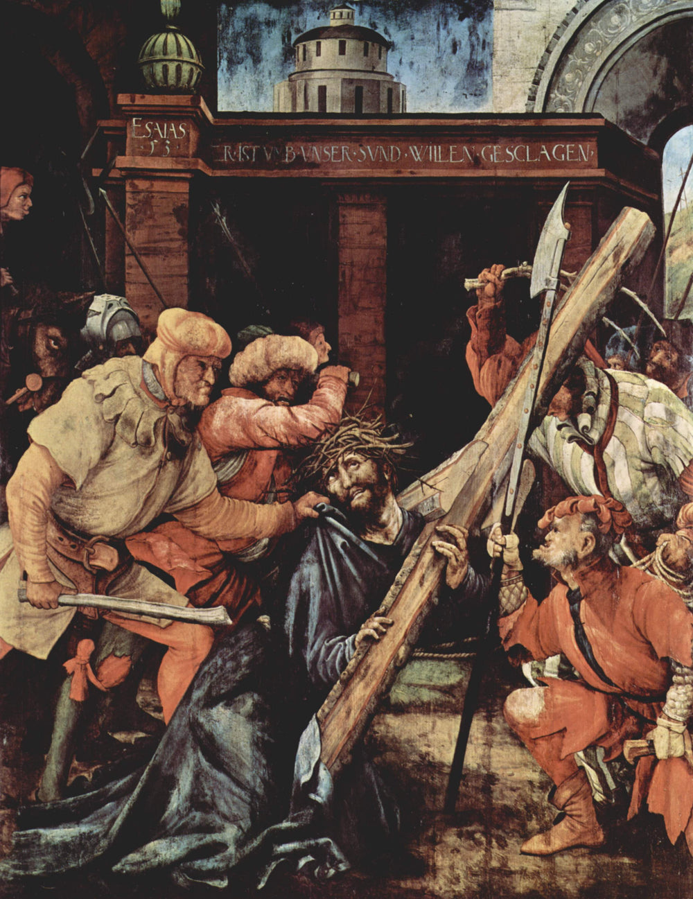 Retable de Tauberbischofsheim: Le Christ portant la croix - Matthias Grünewald - Alpha Reproduction