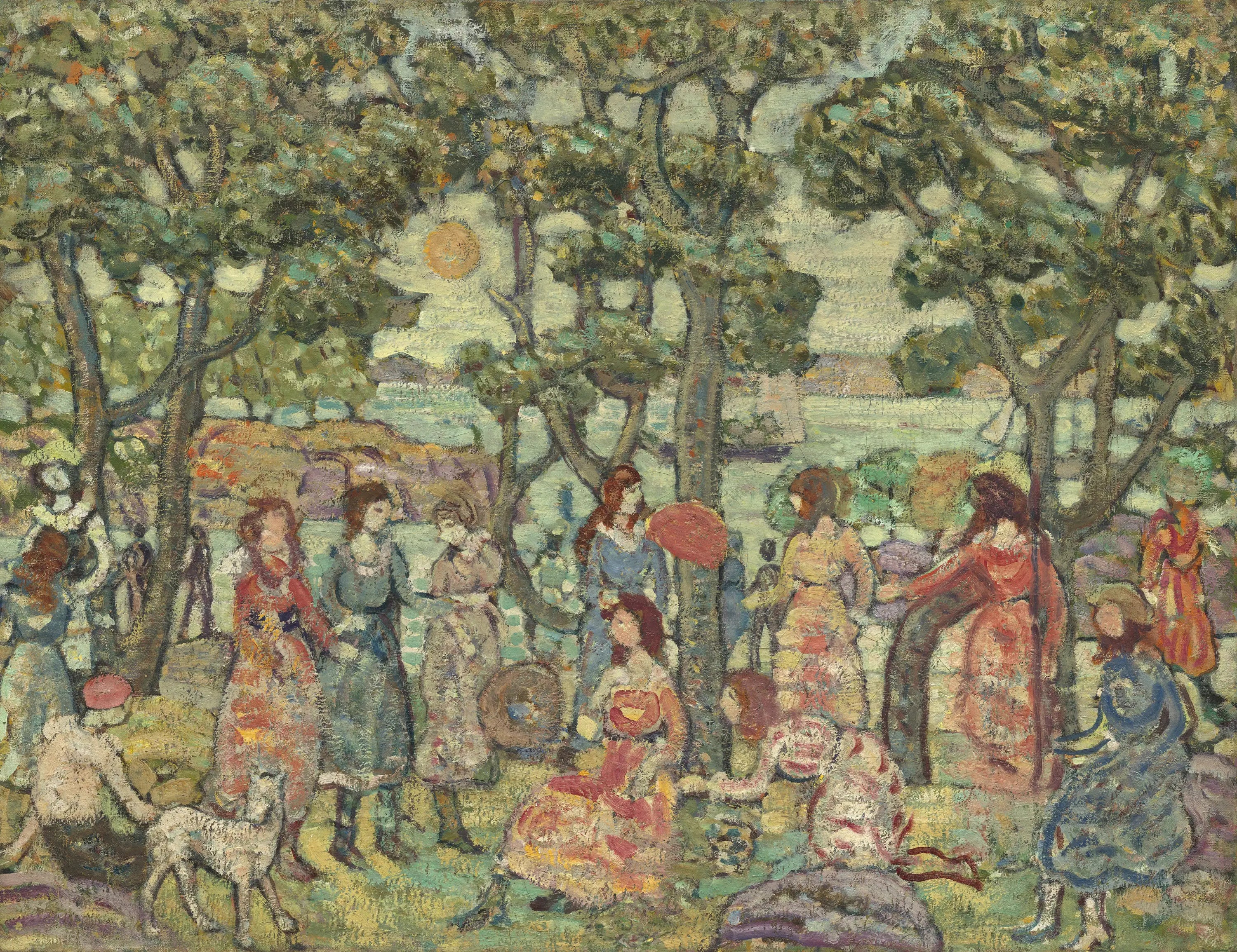 Paysage avec figures - Maurice Prendergast - Alpha Reproduction