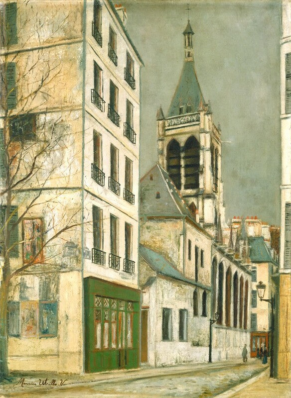 L'Église Saint-Séverin (1913) - Maurice Utrillo