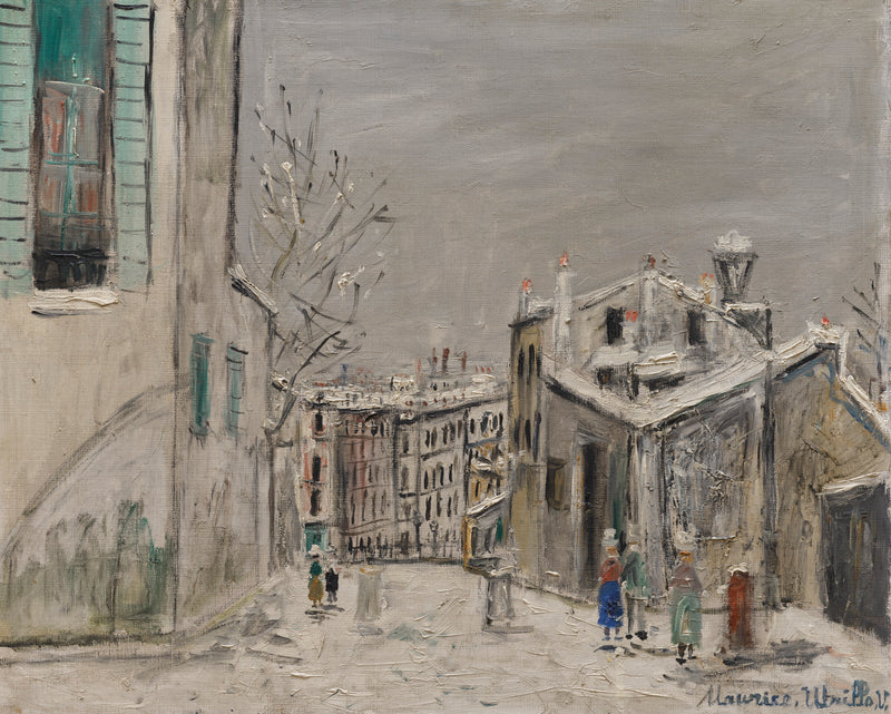 la maison de mimi pinson sous la neige 031935) (1940) - Maurice Utrillo