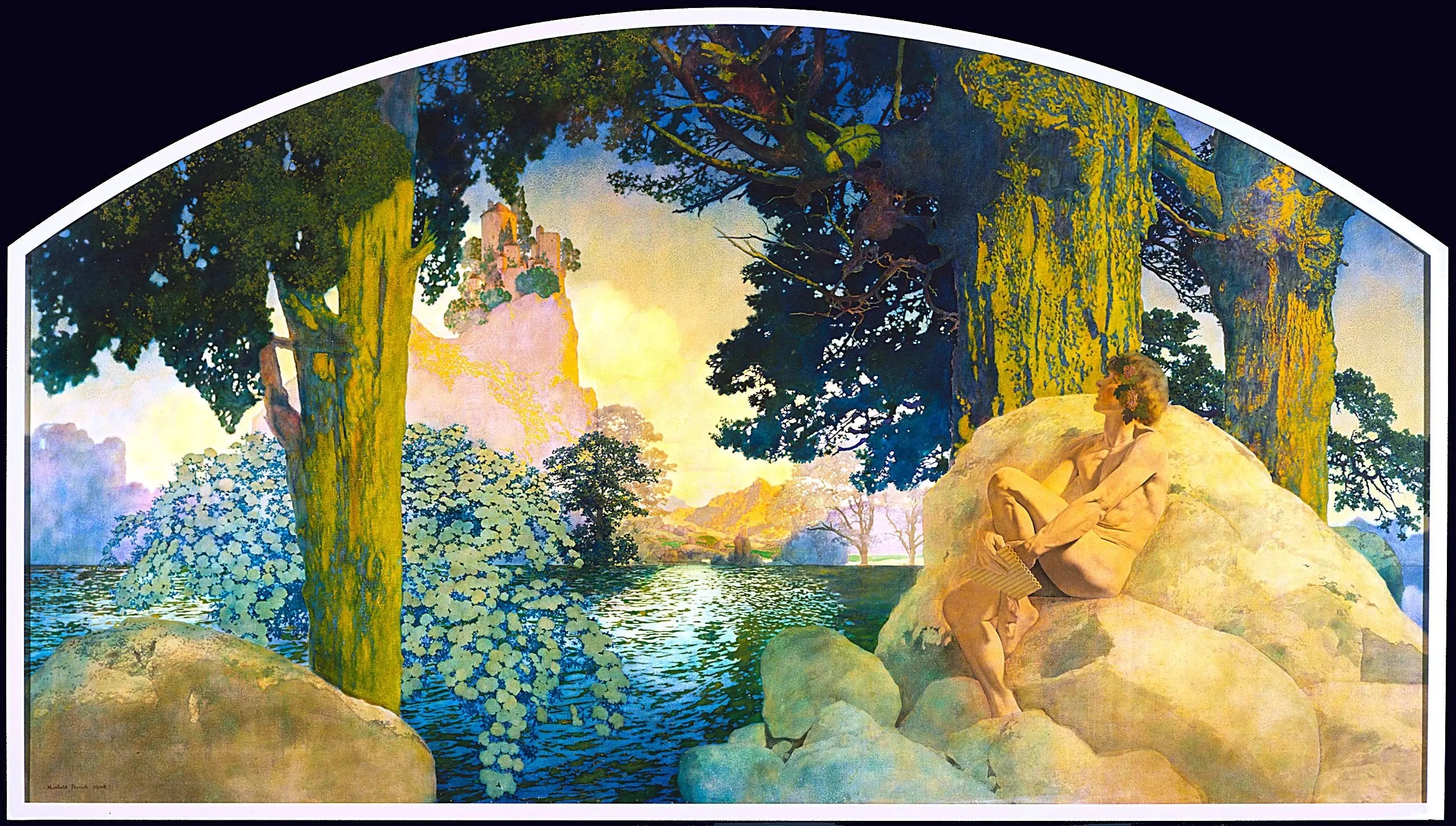 Château de rêve dans le ciel - Maxfield Parrish - Alpha Reproduction