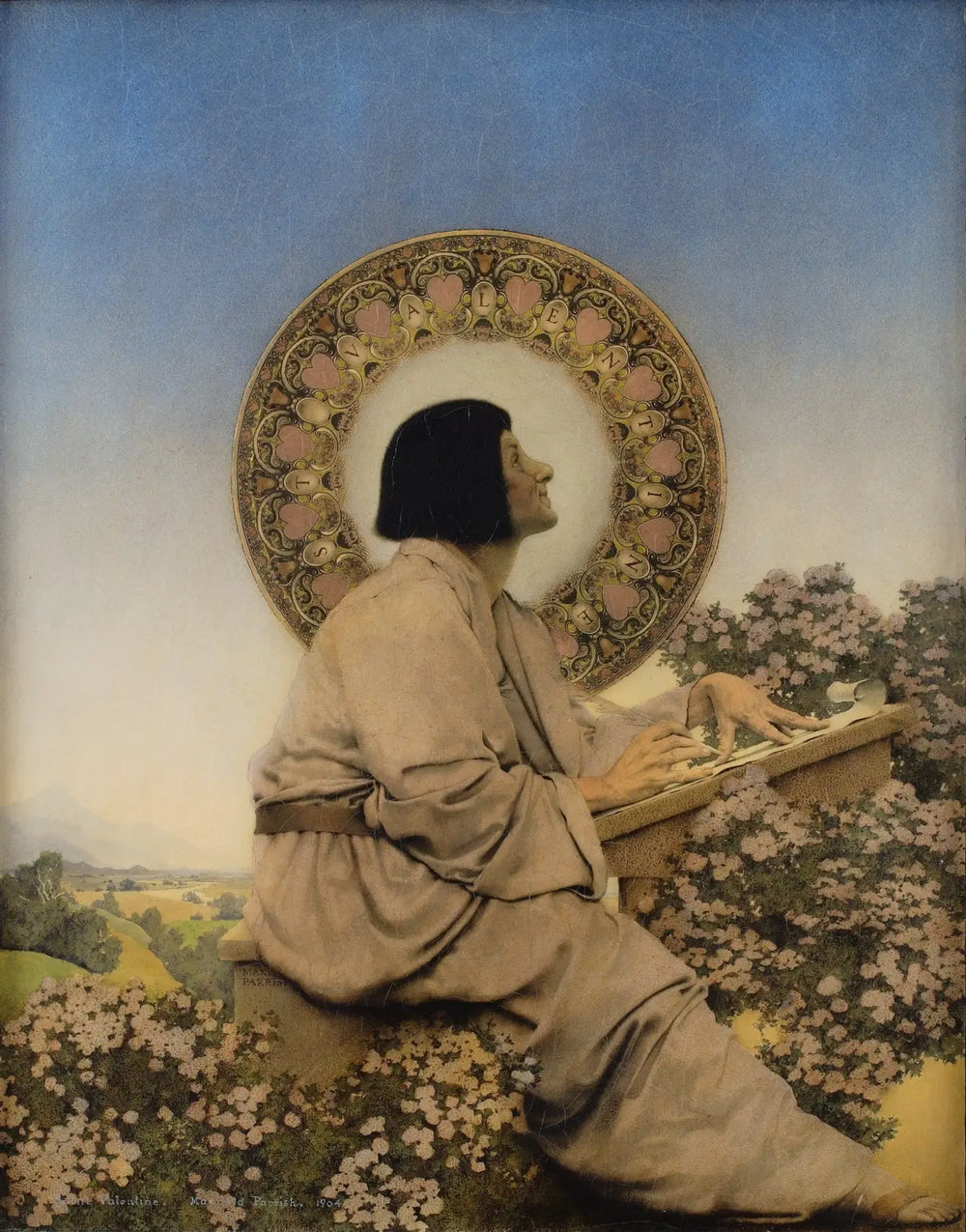 Saint Valentin - Maxfield Parrish - Alpha Reproduction