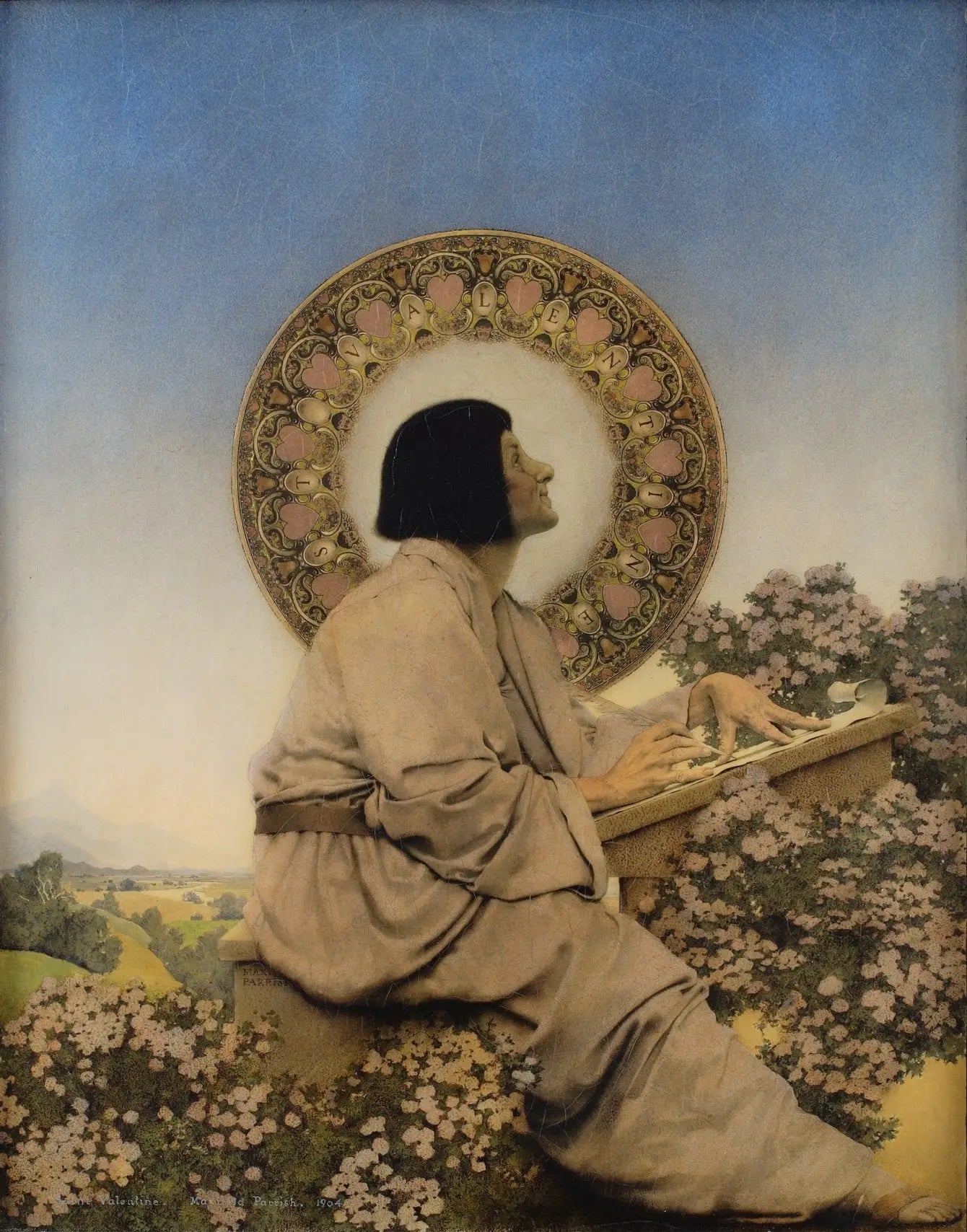 Saint Valentin - Maxfield Parrish - Alpha Reproduction
