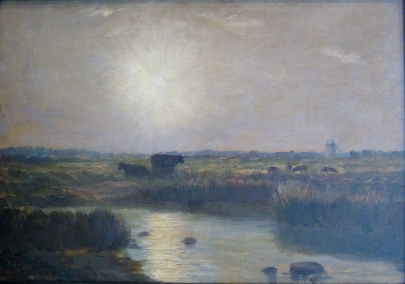 Cows in the estuary - René Ménard