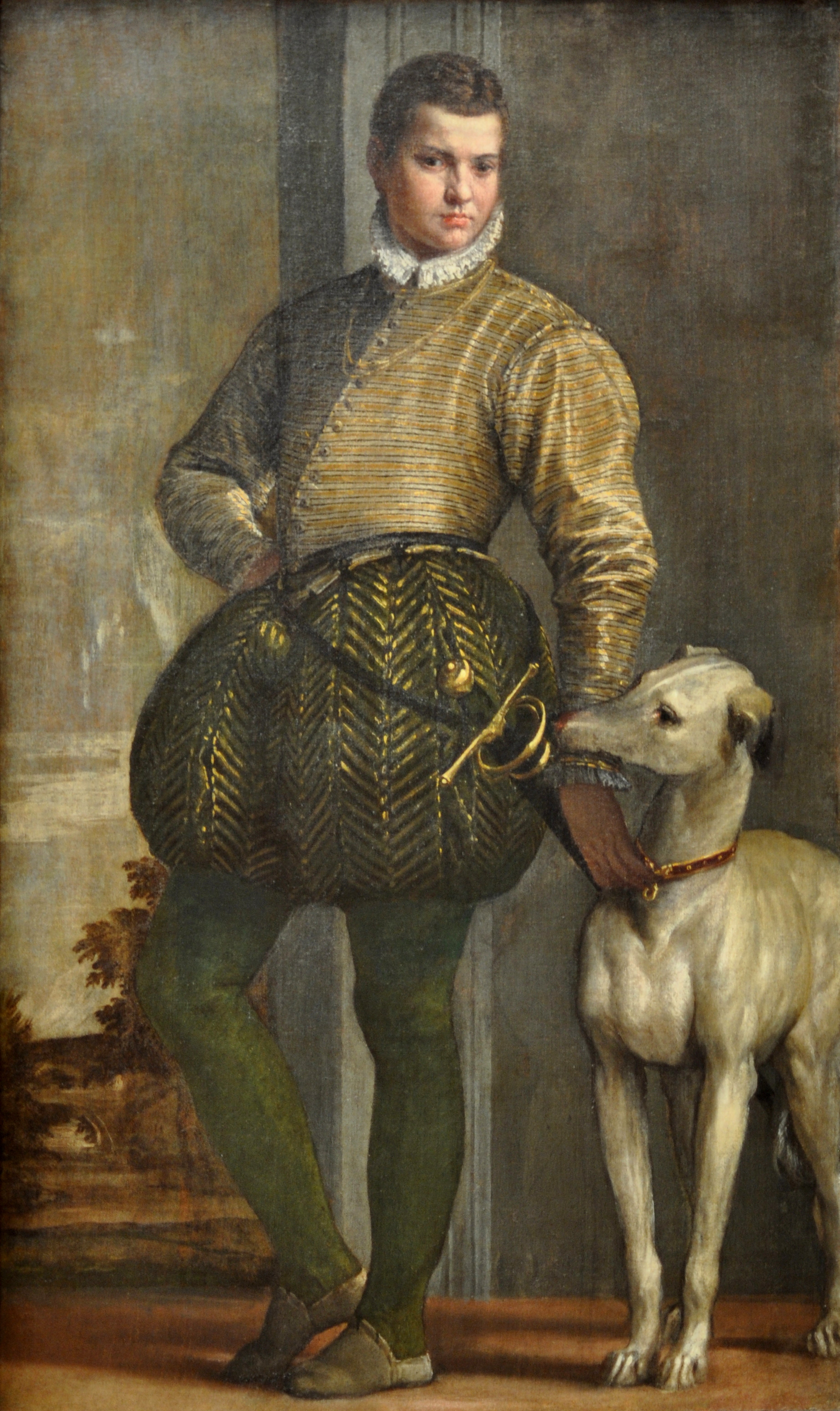 Garçon avec lévrier - Paul Véronèse