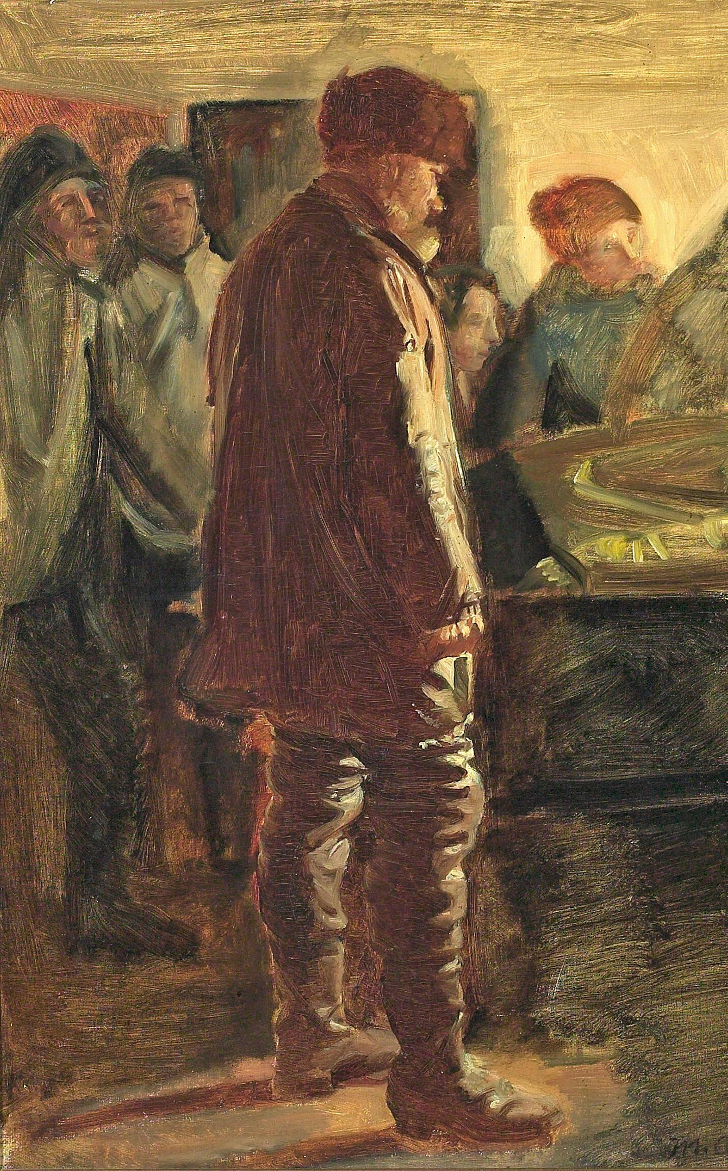 La mort d’un pêcheur. - Michael Peter Ancher - Alpha Reproduction