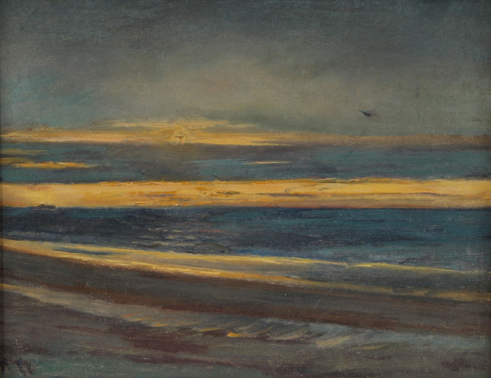 Coucher de soleil sur la mer. - Michael Peter Ancher - Alpha Reproduction