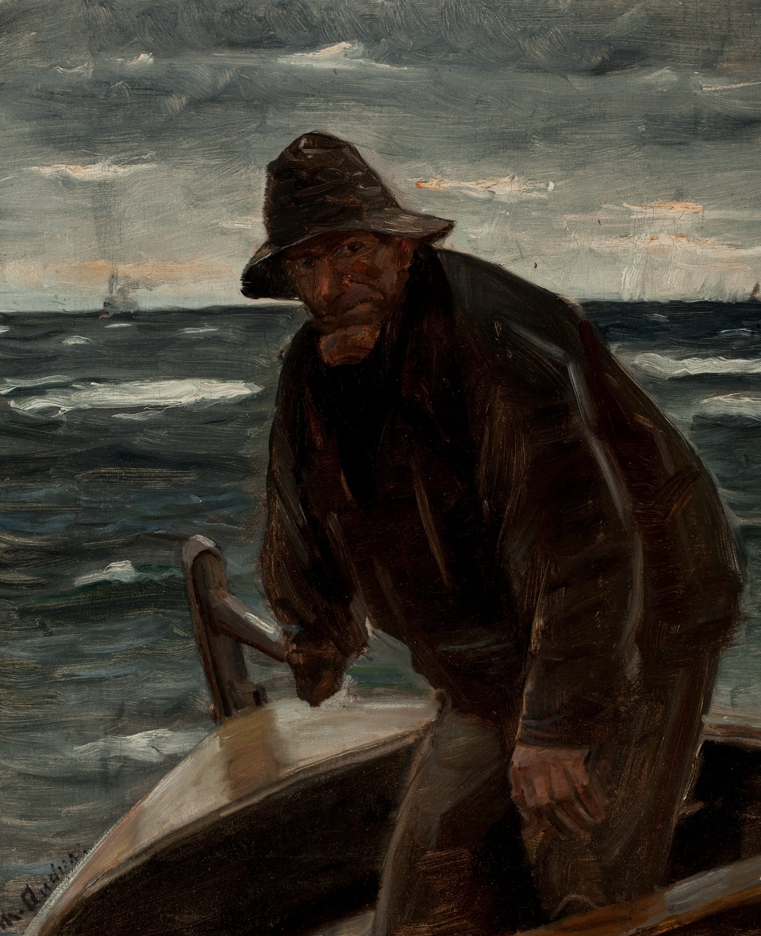 À la barre - Michael Peter Ancher - Alpha Reproduction