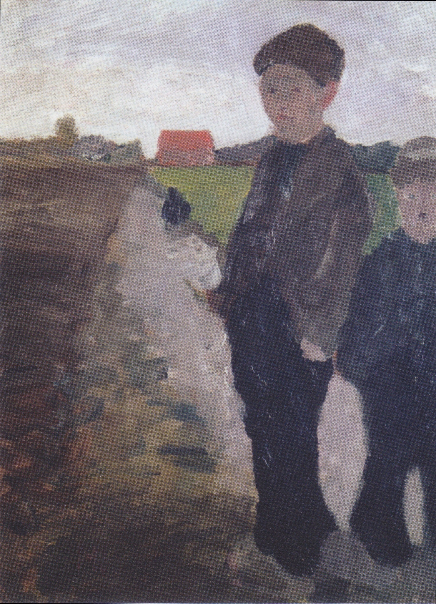 Zwei Jungen am Moorkanal - Paula Modersohn-Becker