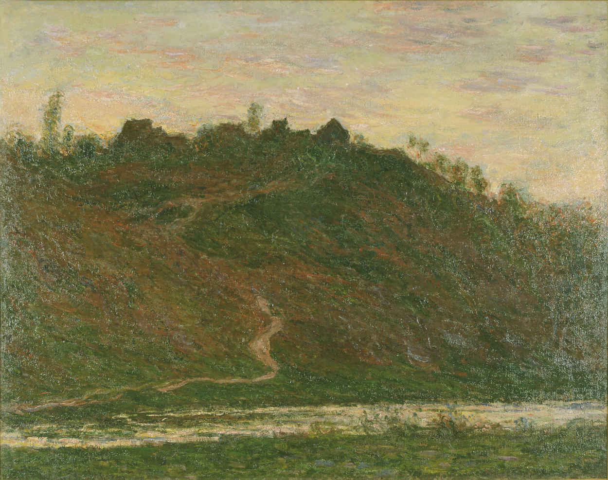 Reproduction du tableau « Le village de la Roche-Blond, Effet du soir - Claude Monet » par Alpha Reproduction en peinture à l’huile