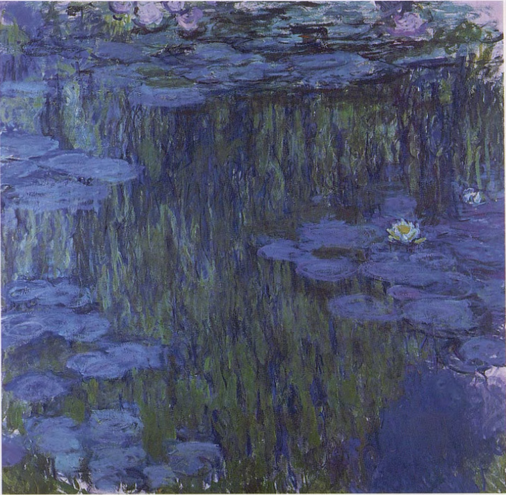 🎨 زنابق الماء الزرقاء والمنعزلة