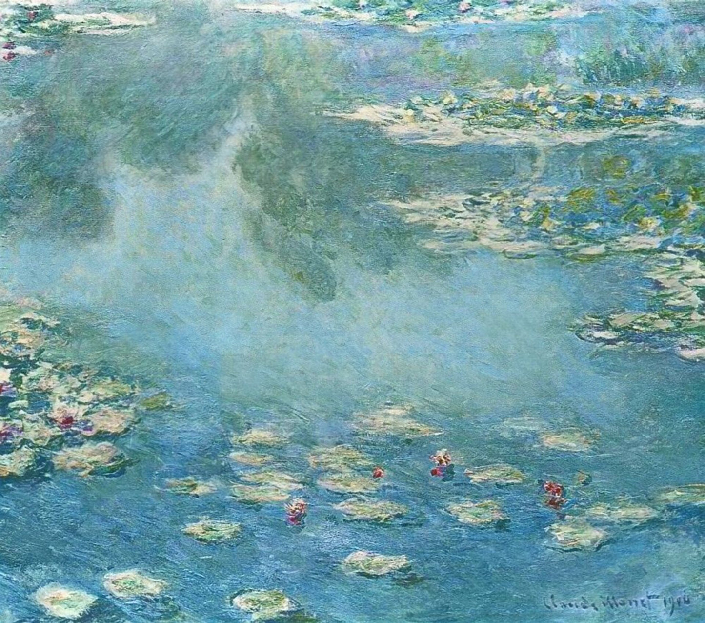 🌿 زنابق الماء، 1907 – كلود مونيه