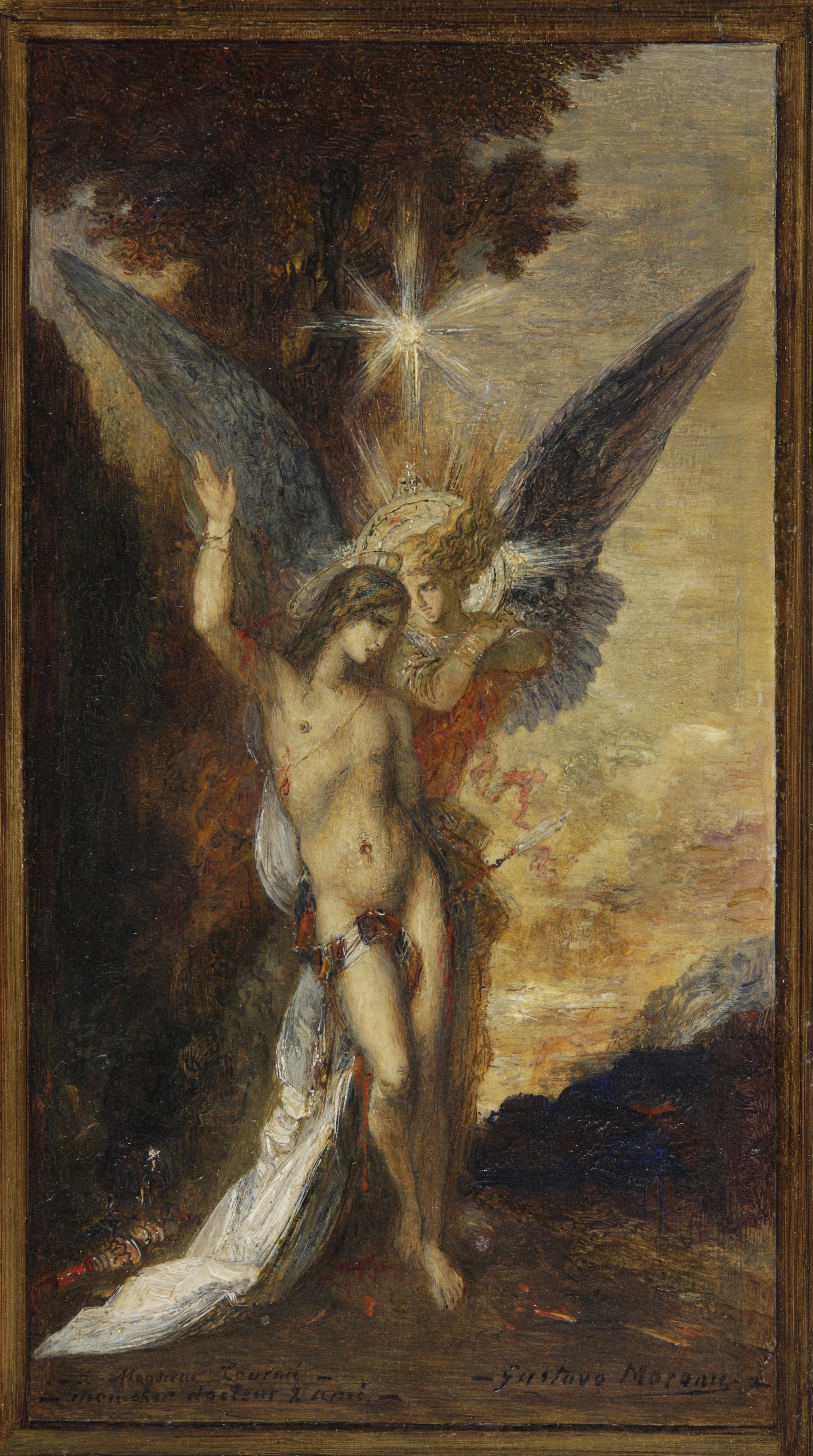 Saint-Sébastien et l'ange - Gustave Moreau