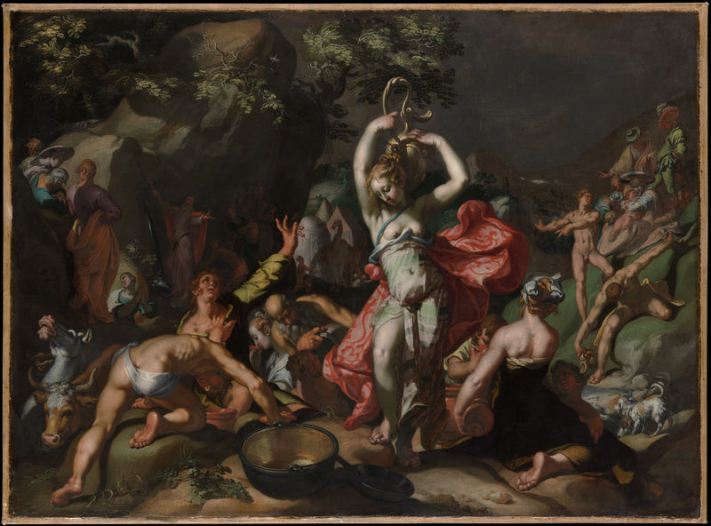 Moïse frappant le rocher - Abraham Bloemaert