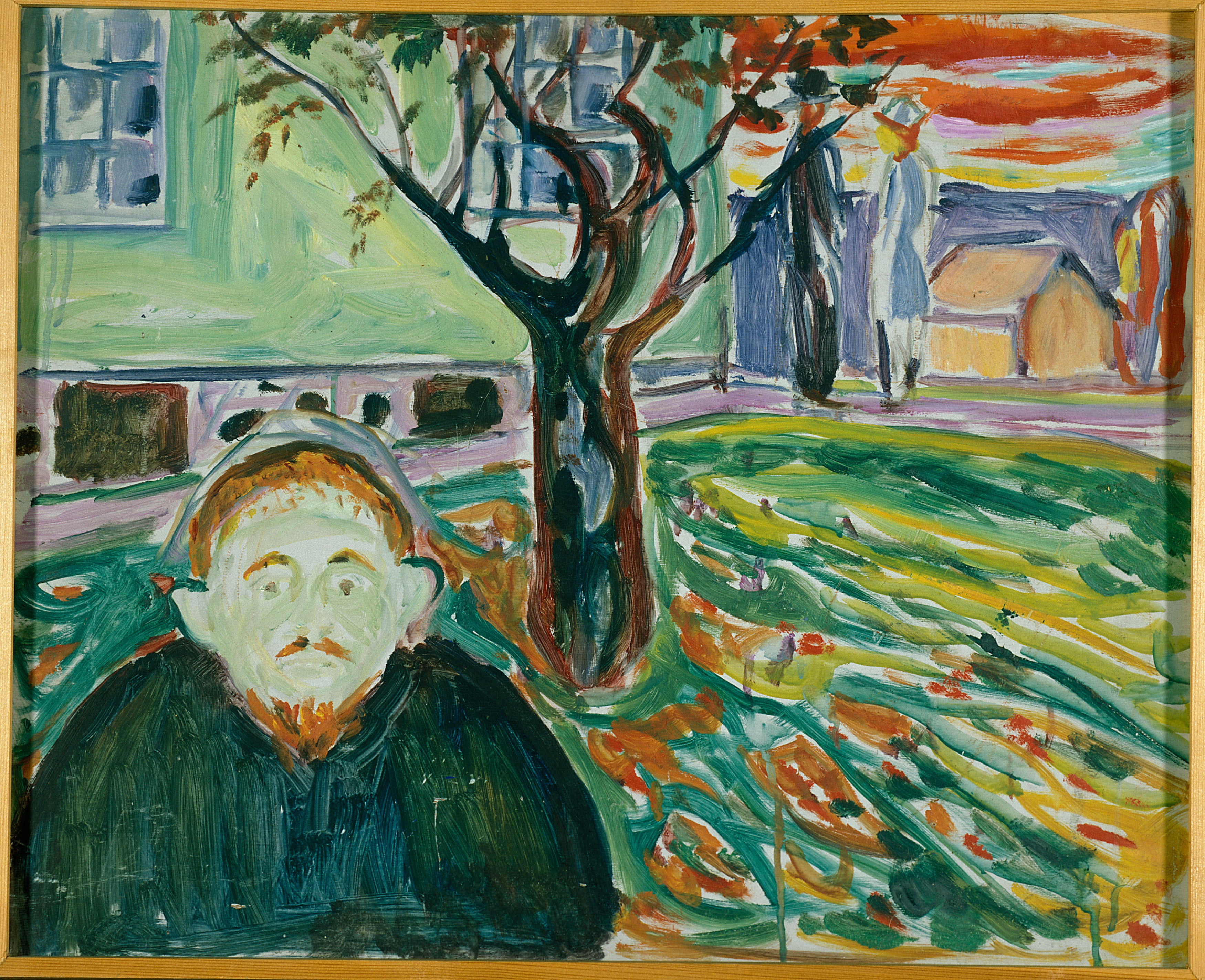 Reproduction du tableau « Jalousie au jardin - Edvard Munch » par Alpha Reproduction en peinture à l’huile