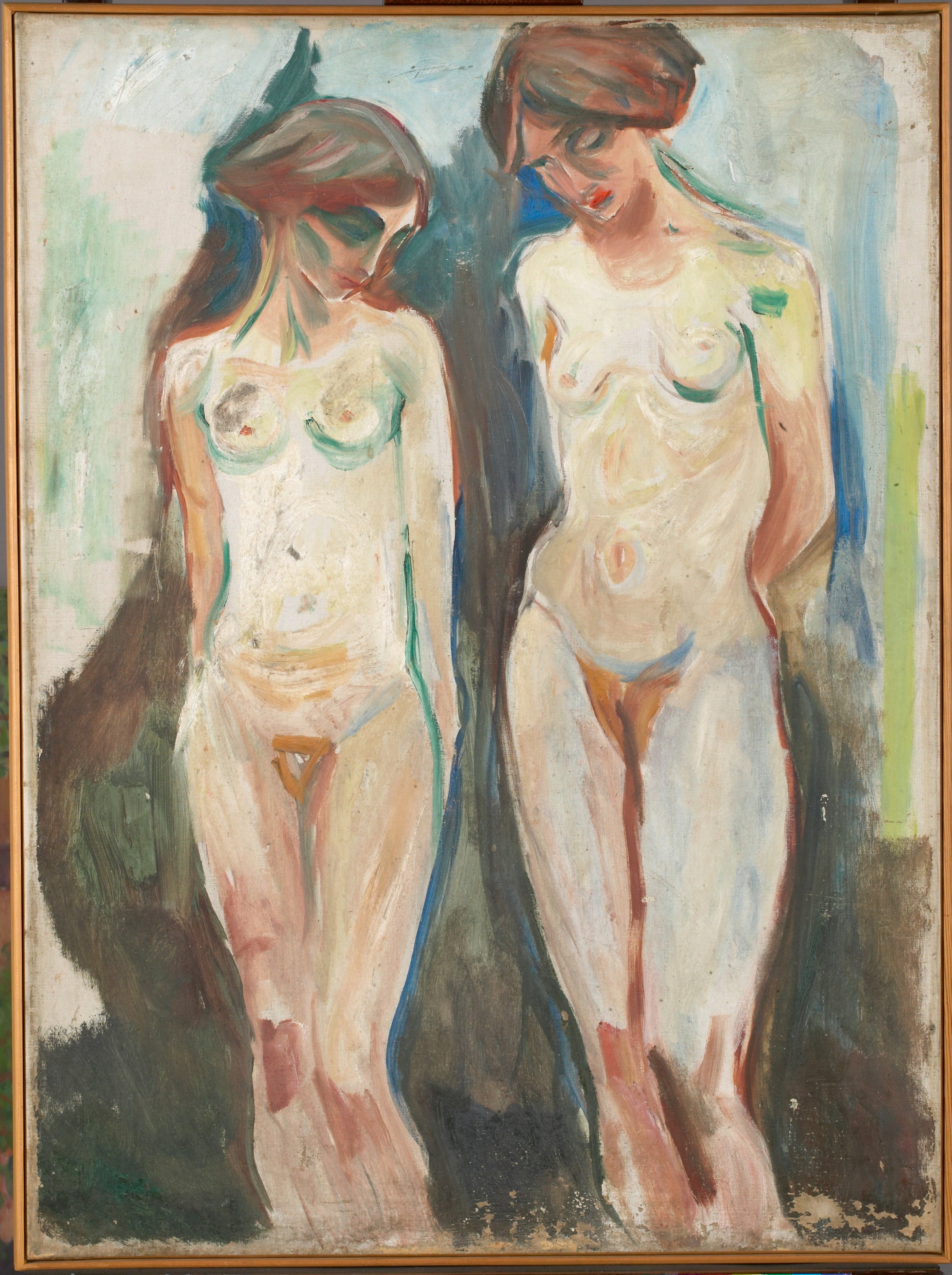 Reproduction du tableau « Deux Grâces - Edvard Munch » par Alpha Reproduction en peinture à l’huile