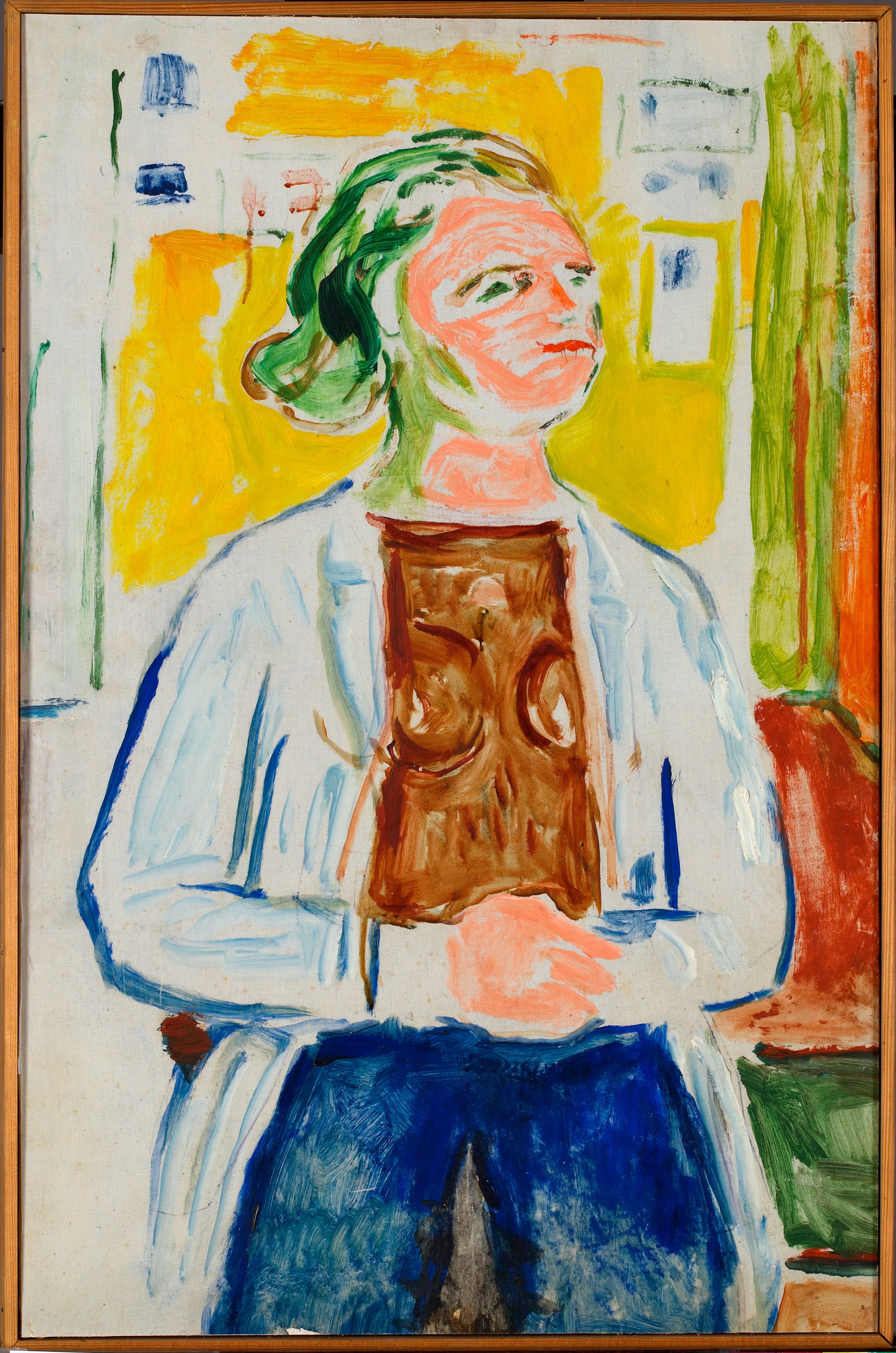 Reproduction du tableau « Jeune Femme - Edvard Munch » par Alpha Reproduction en peinture à l’huile