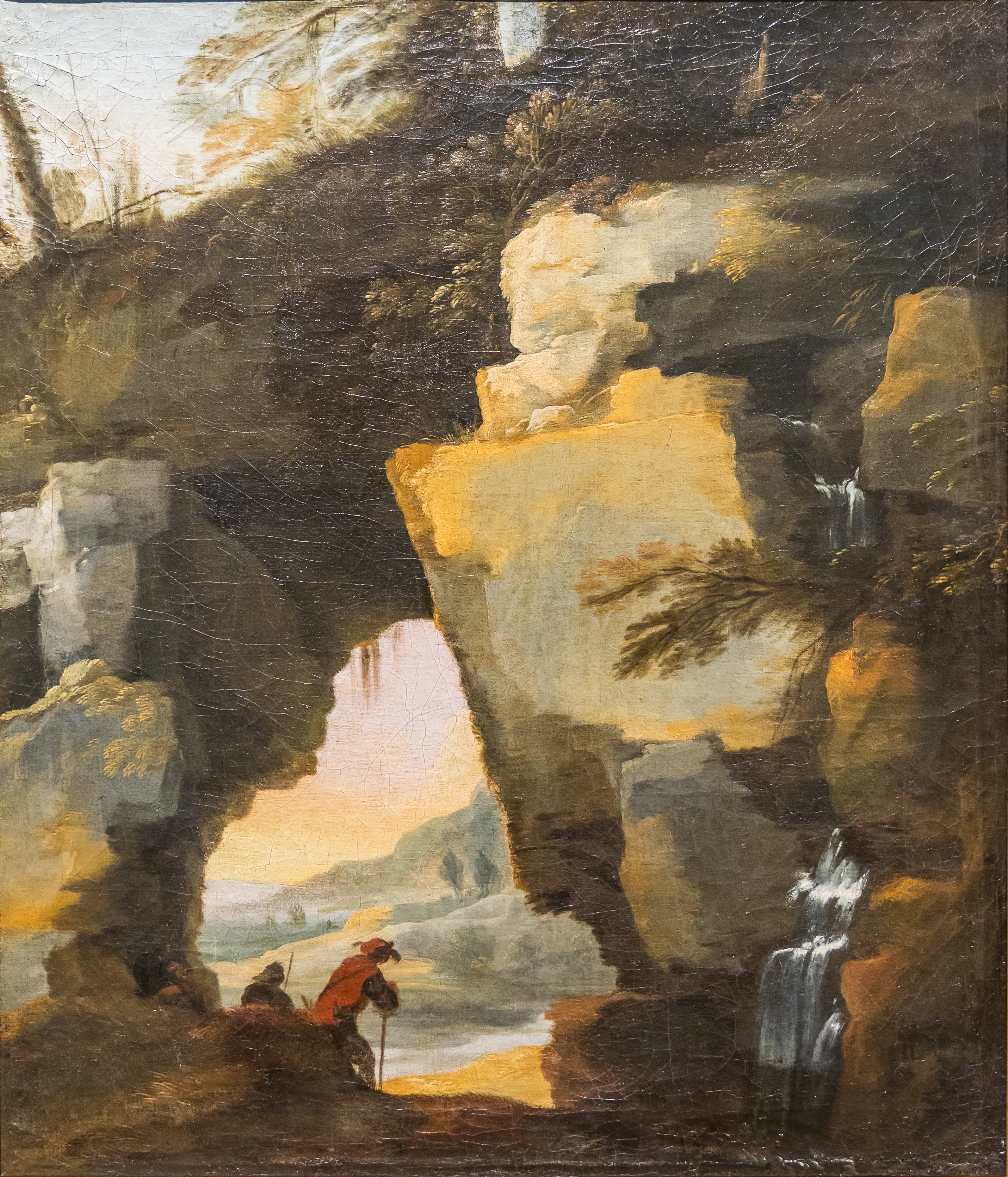 Paysage avec la porte de pierre - Laurent de La Hyre