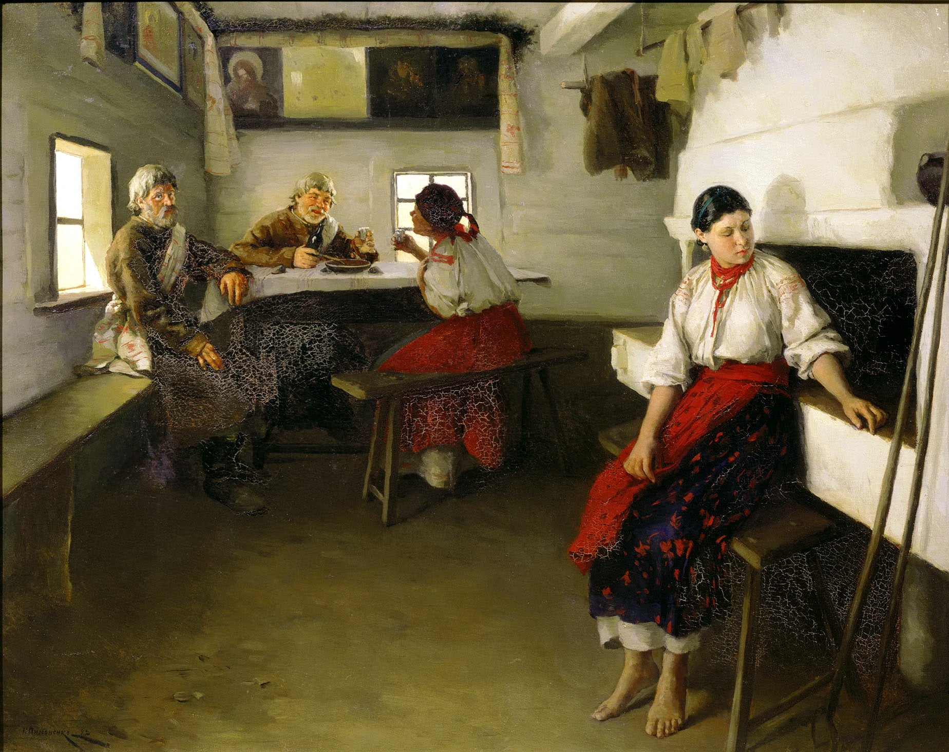 Les Entremetteurs, Mykola Pymonenko, 1882