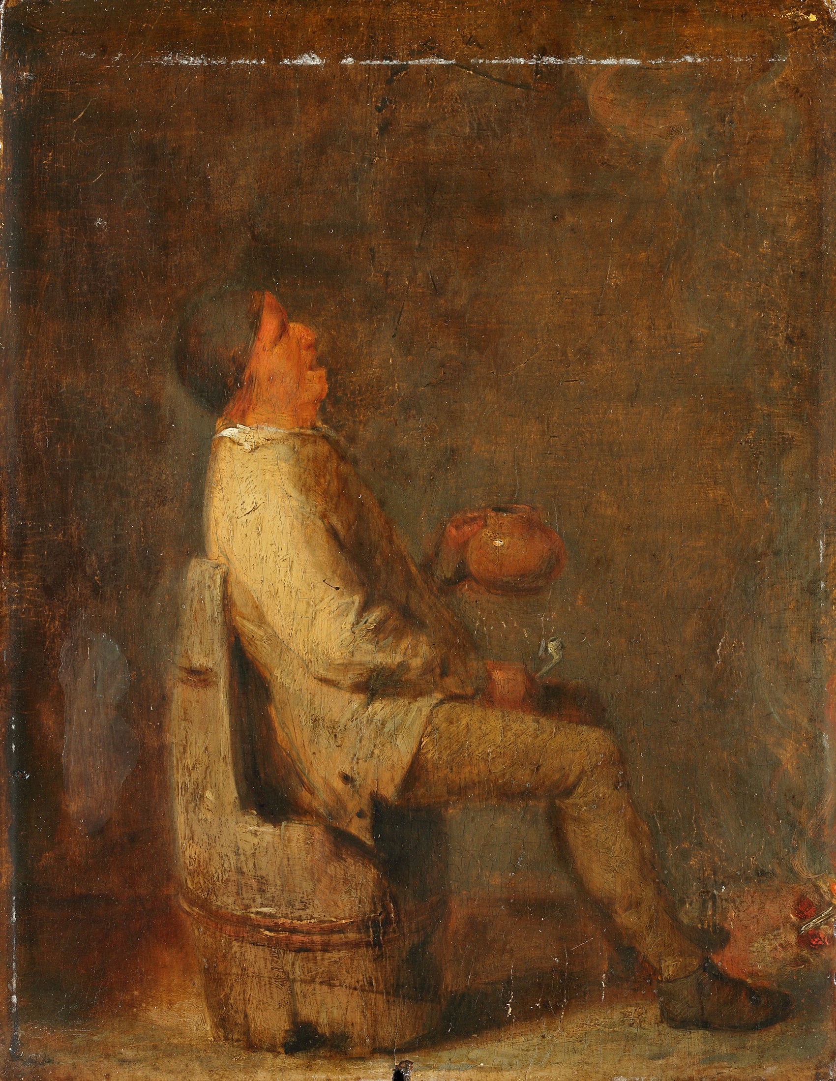 Un paysan qui chante - Adriaen Brouwer