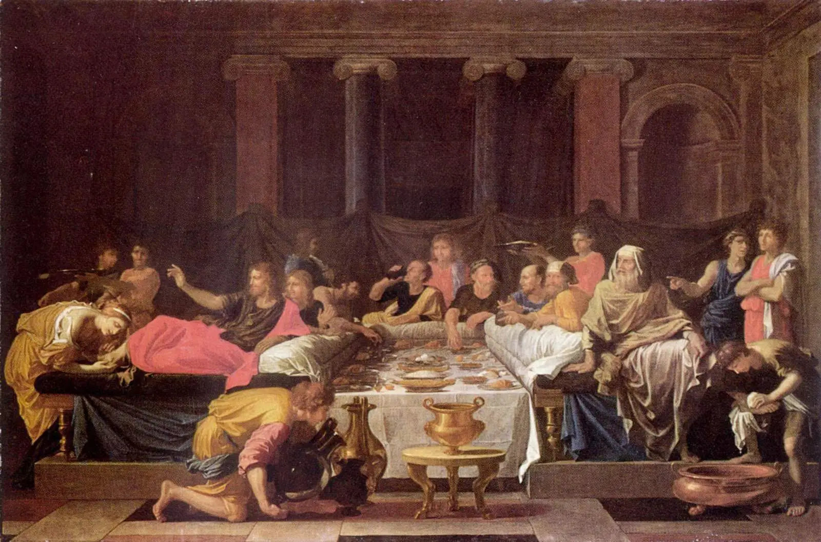 La Pénitence ou Le Repas chez Simon - Nicolas Poussin - Alpha Reproduction