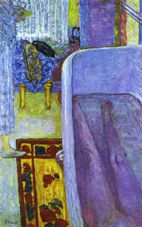 عاري في حوض الاستحمام - بيير بونار