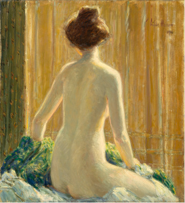 Nu assis - Childe Hassam