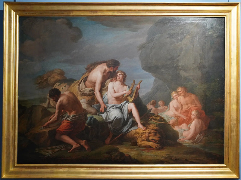 أخيل يتعلم الموسيقى على يد نصف الإنسان نصف الحصان كيرون - نيكولا-برنارد ليبيسي