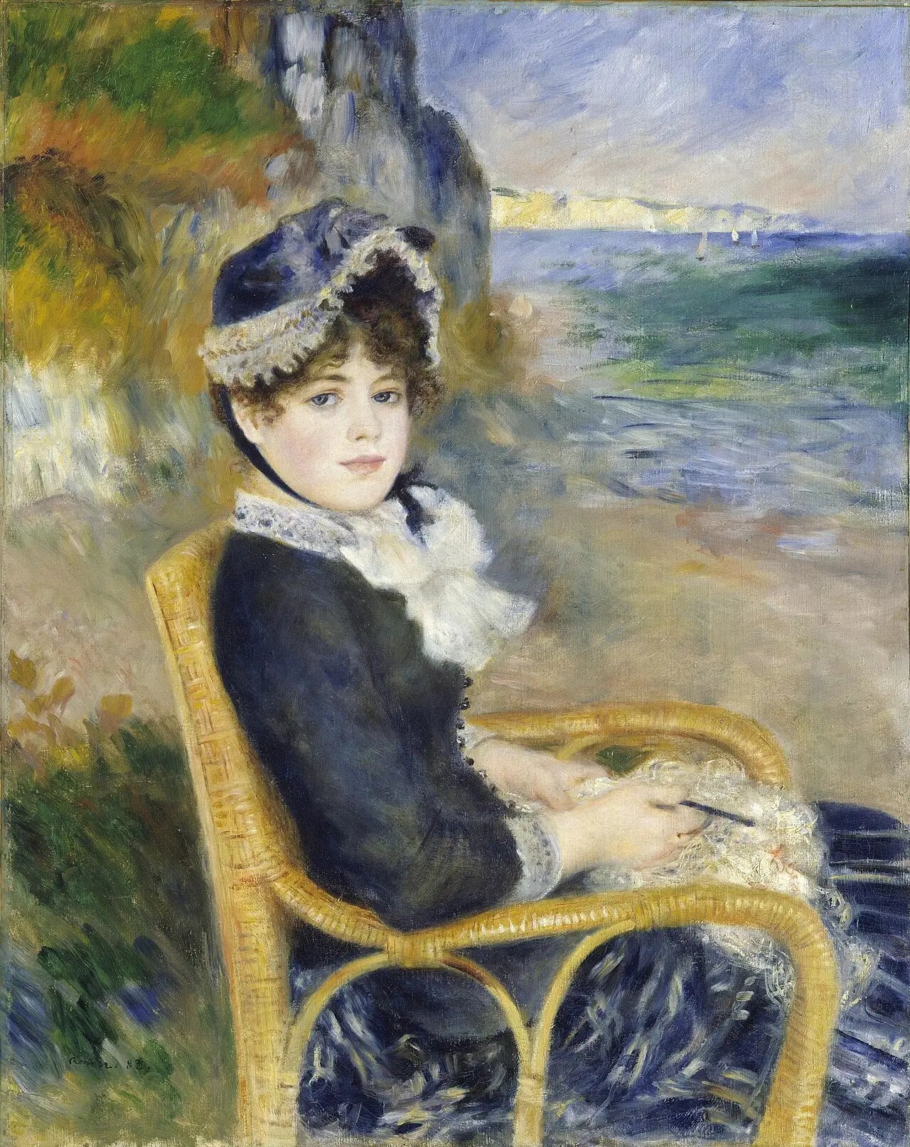 Reproduction du tableau « Au bord de la mer - Pierre-Auguste Renoir » par Alpha Reproduction en peinture à l’huile