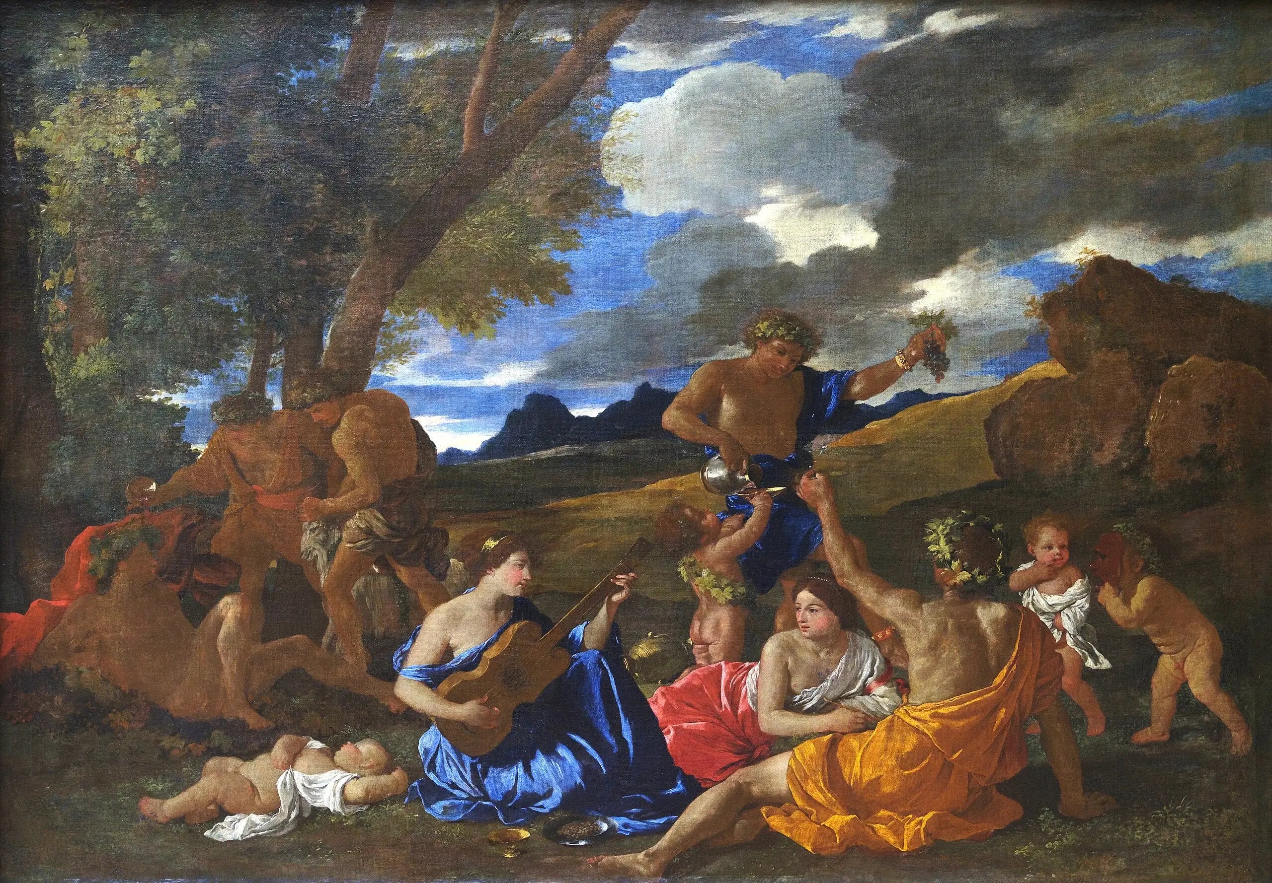 Bacchanale à la joueuse de guitare - Nicolas Poussin - Alpha Reproduction