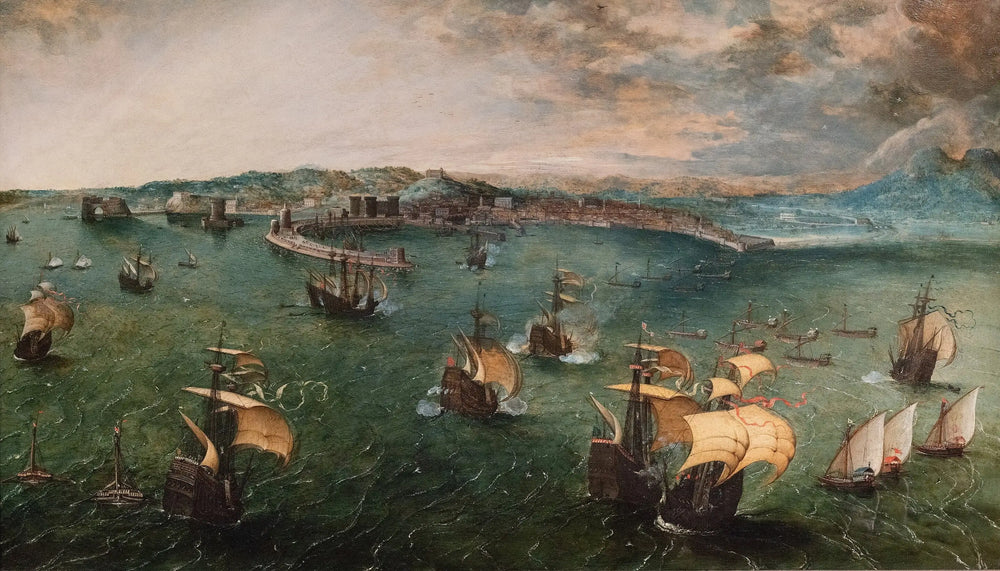Bataille navale dans le golfe de Naples - Pieter Brueghel the Elder - Alpha Reproduction
