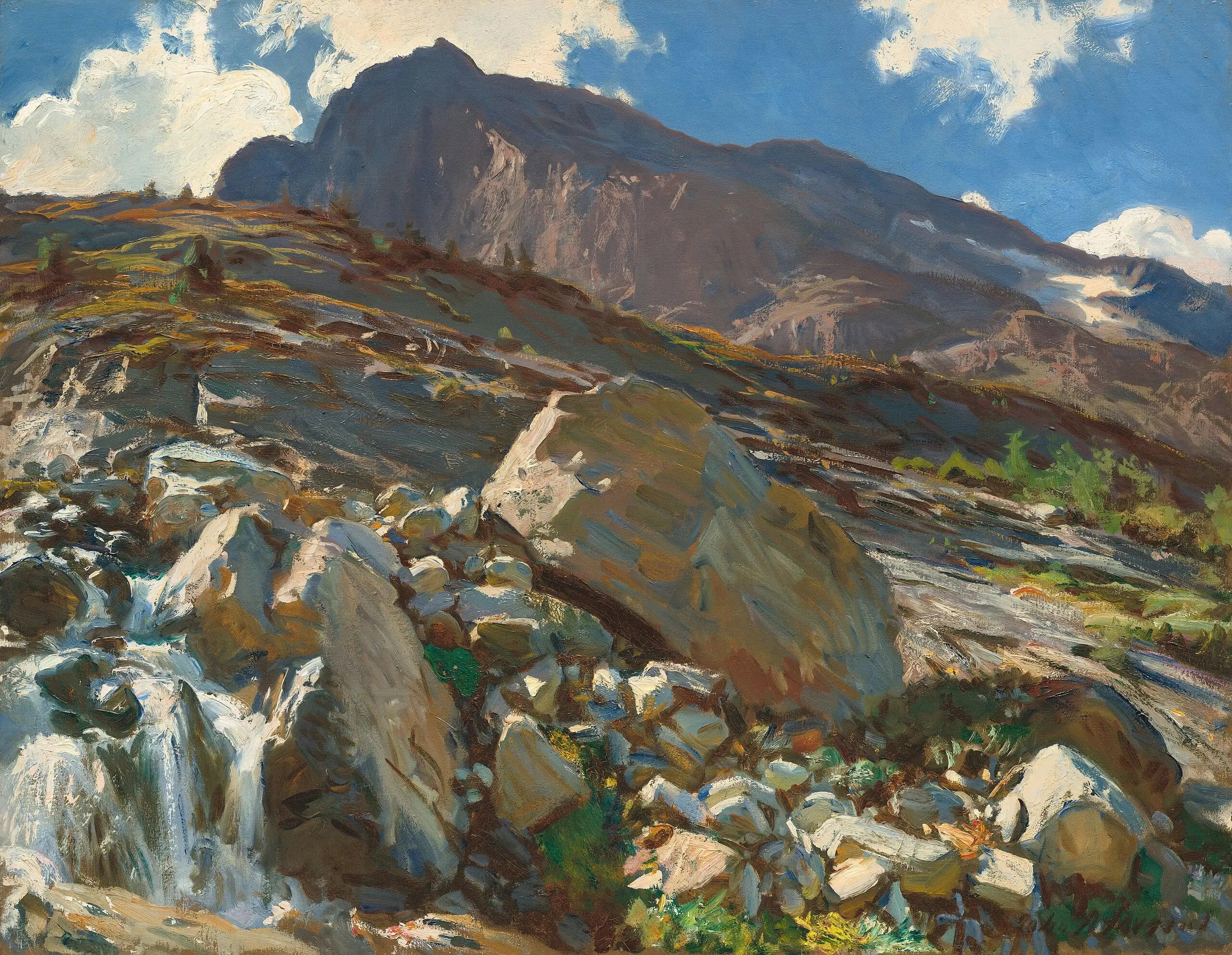 Reproduction du tableau « Col du Simplon - John Singer Sargent » par Alpha Reproduction en peinture à l’huile
