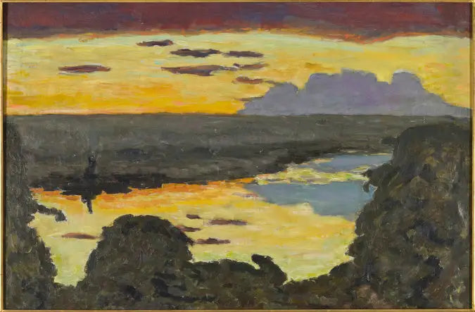 Reproduction du tableau « Couchant, bord de rivière - Pierre Bonnard » par Alpha Reproduction en peinture à l’huile