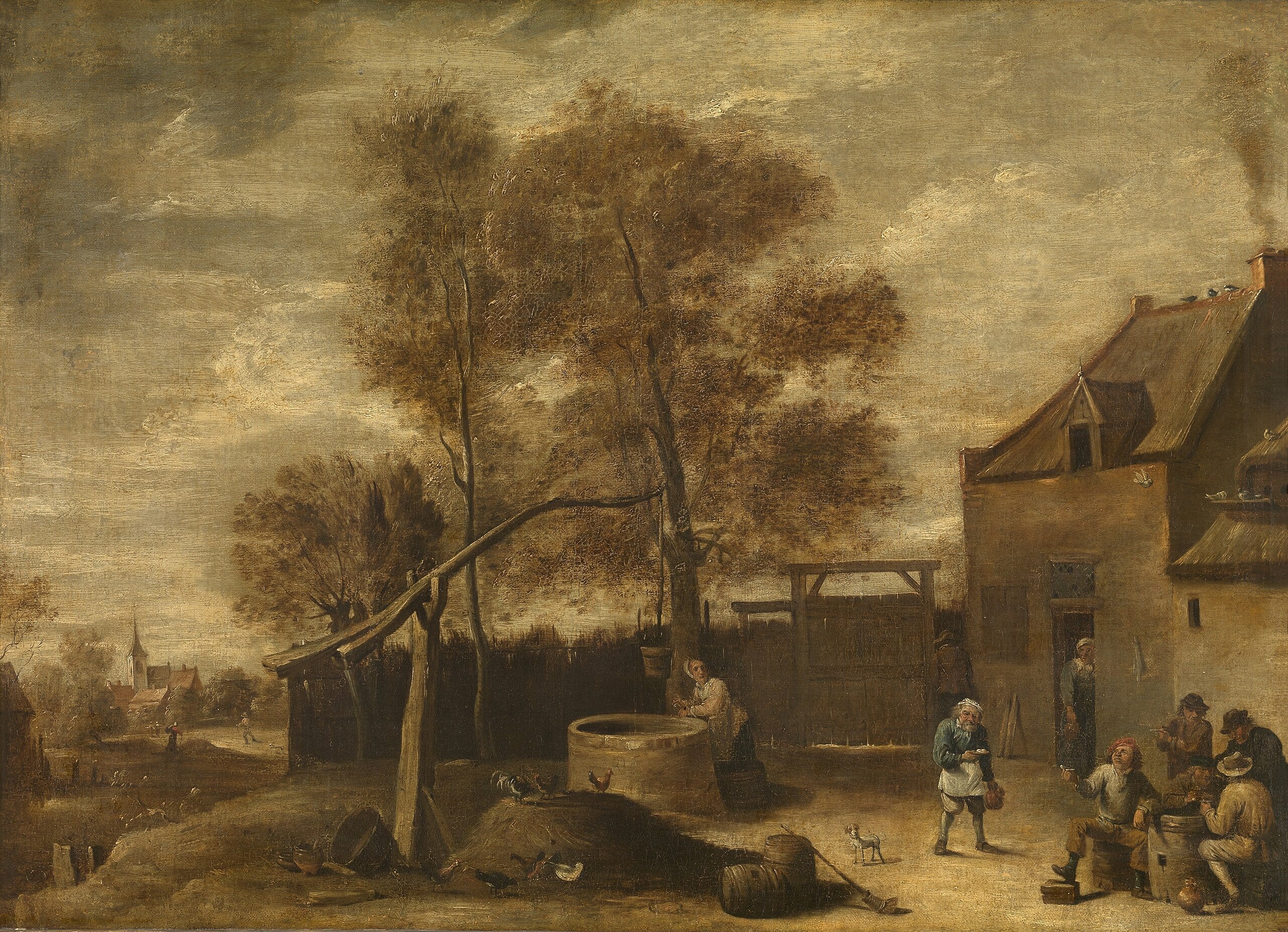 Dans la cour de la ferme - David Teniers le Jeune