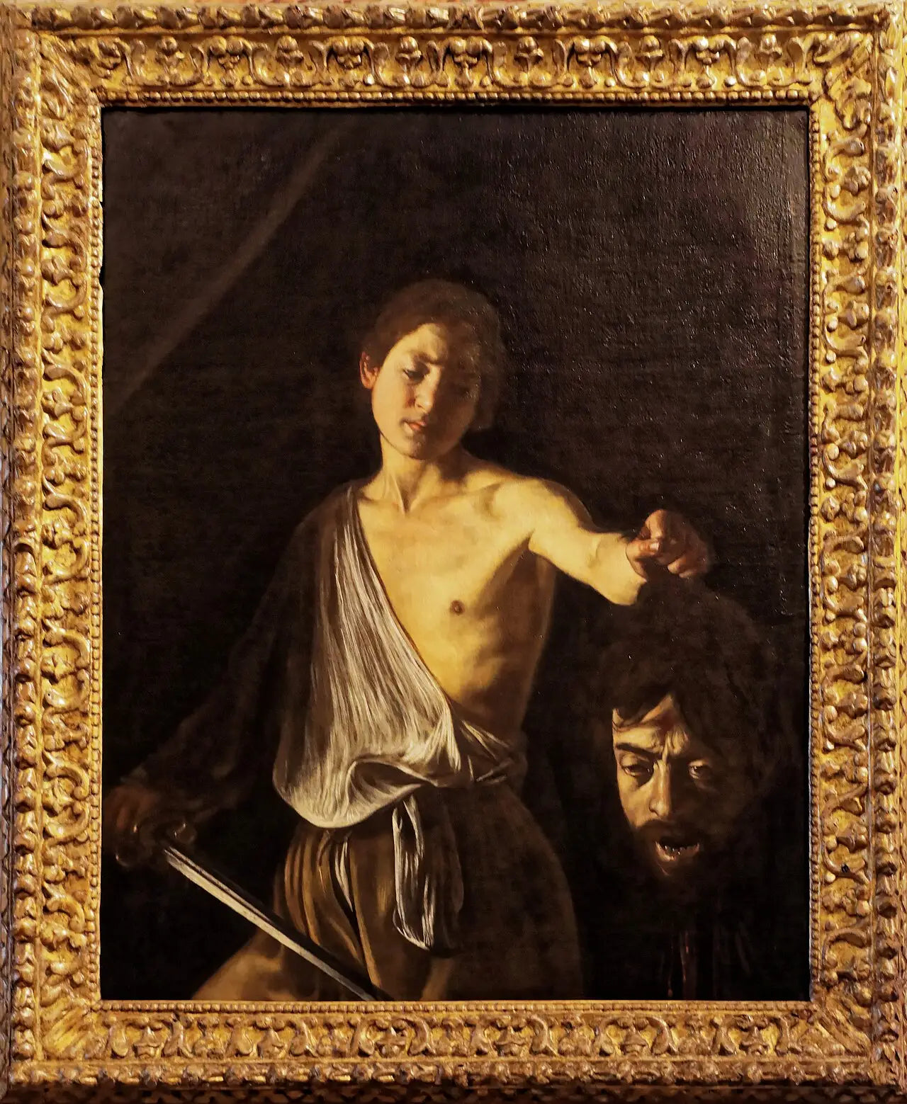 David avec la tête de Goliath - Le Caravage - Alpha Reproduction