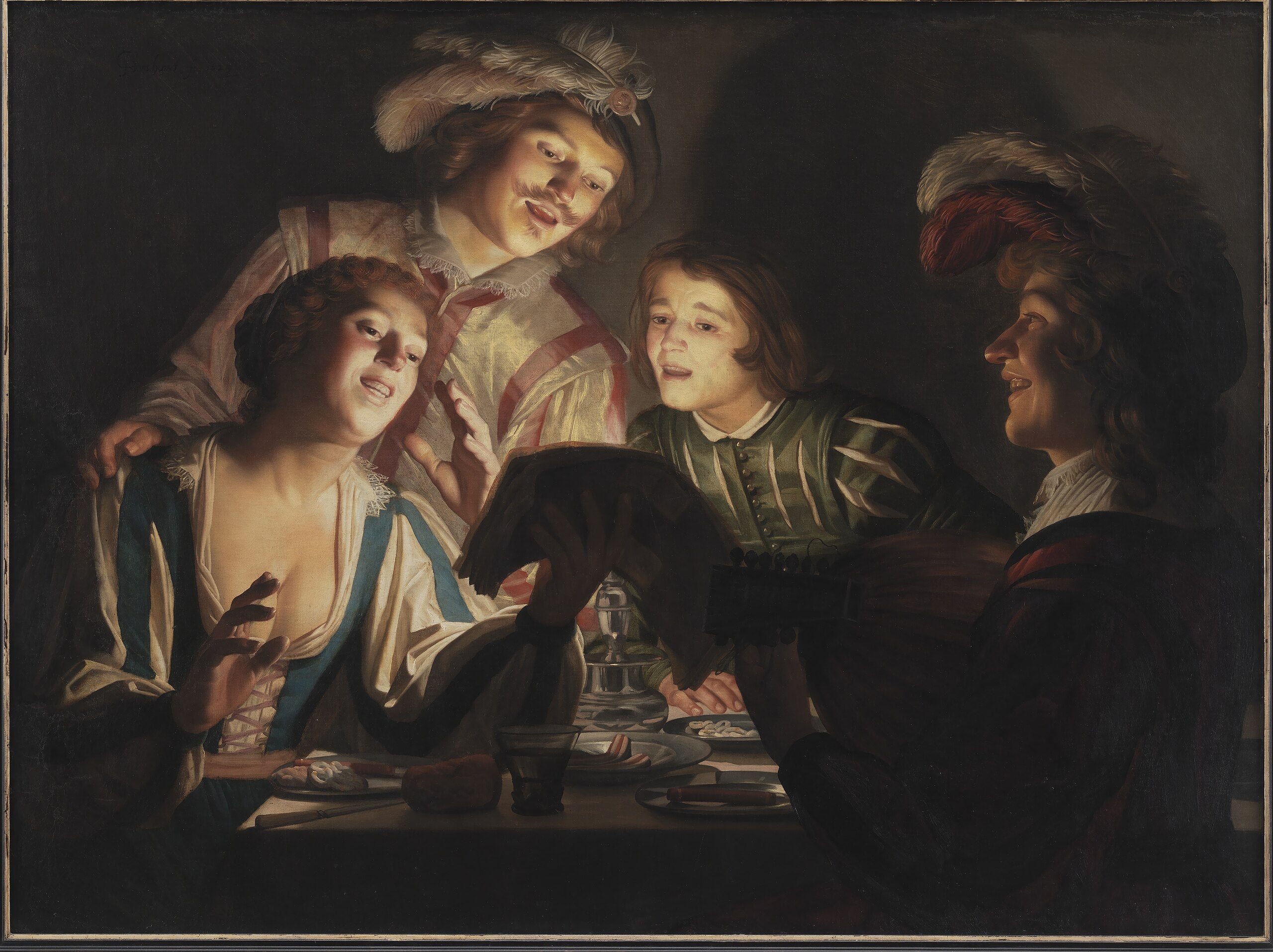 Groupe musical à la lueur des bougies - Gerrit van Honthorst - Alpha Reproduction