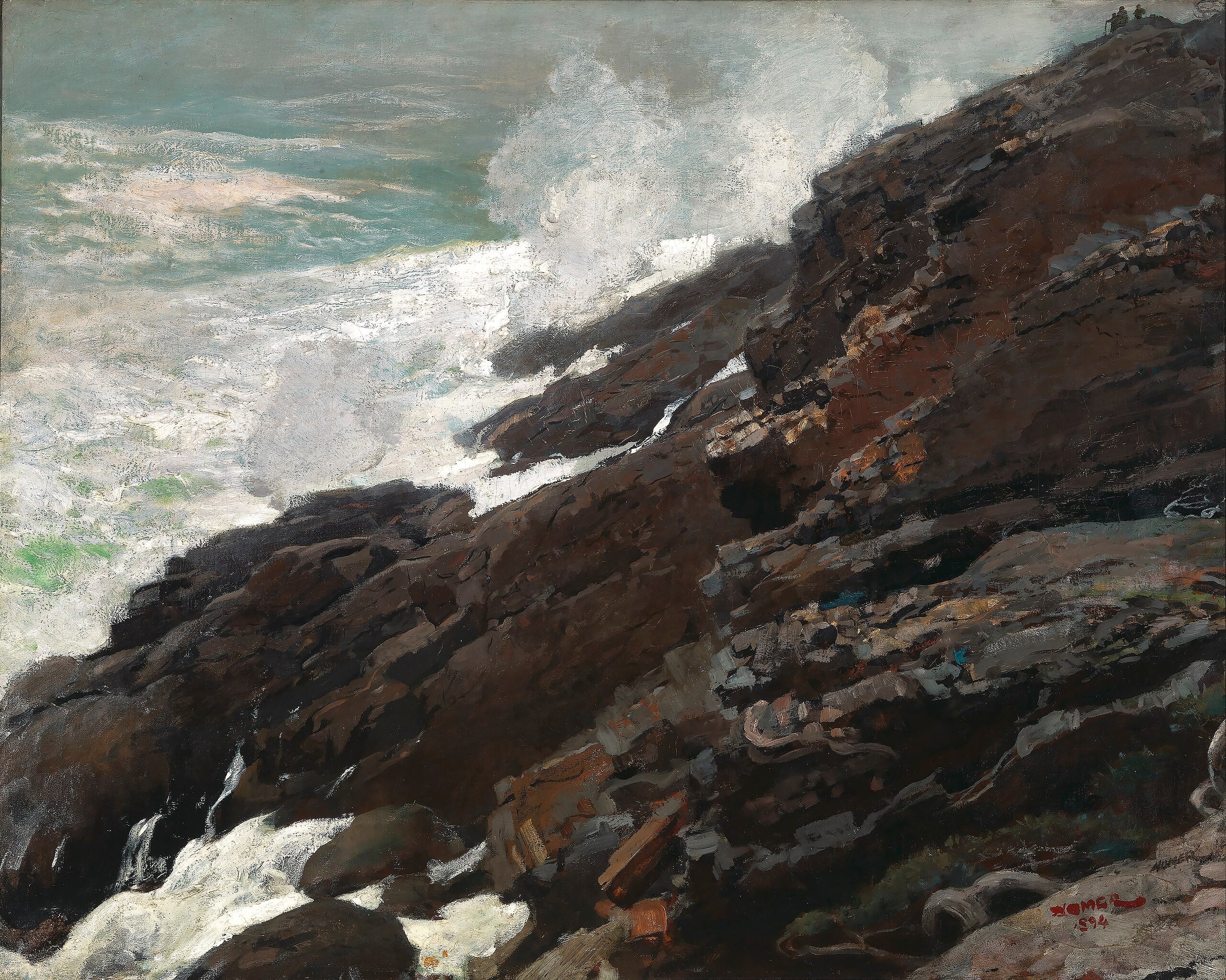 Haute Falaise, Côte du Maine - Winslow Homer