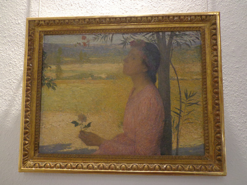 Jeune fille à la rose - Henri-Jean Guillaume Martin