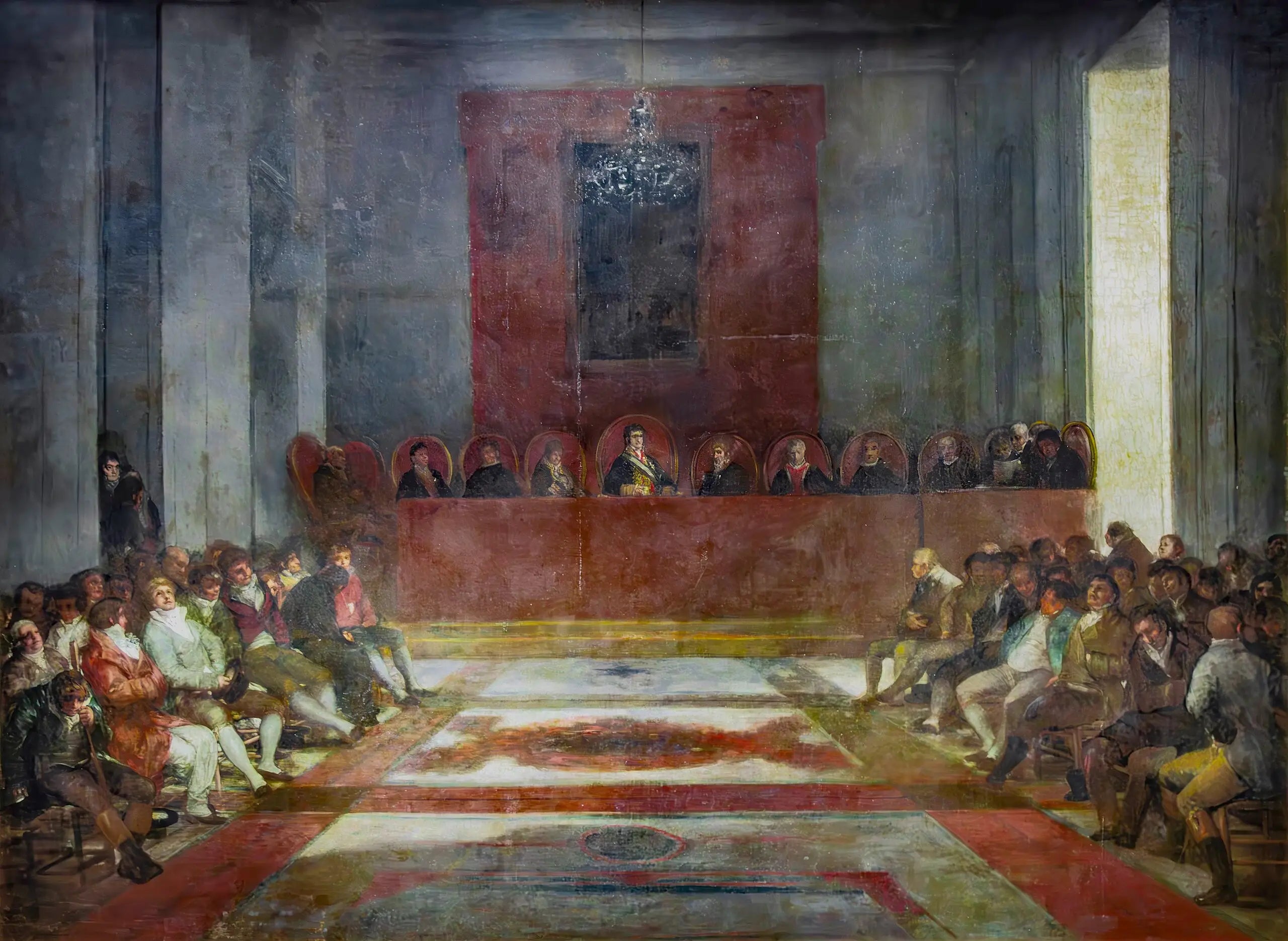 Reproduction du tableau « La Junte des Philippines - Francisco de Goya » par Alpha Reproduction en peinture à l’huile