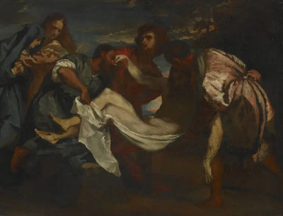 Reproduction du tableau « La Mise au tombeau - Théodore Géricault » par Alpha Reproduction en peinture à l’huile