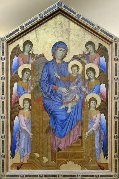 La Vierge et l’Enfant en majesté entourés de six anges - Cimabue - Alpha Reproduction