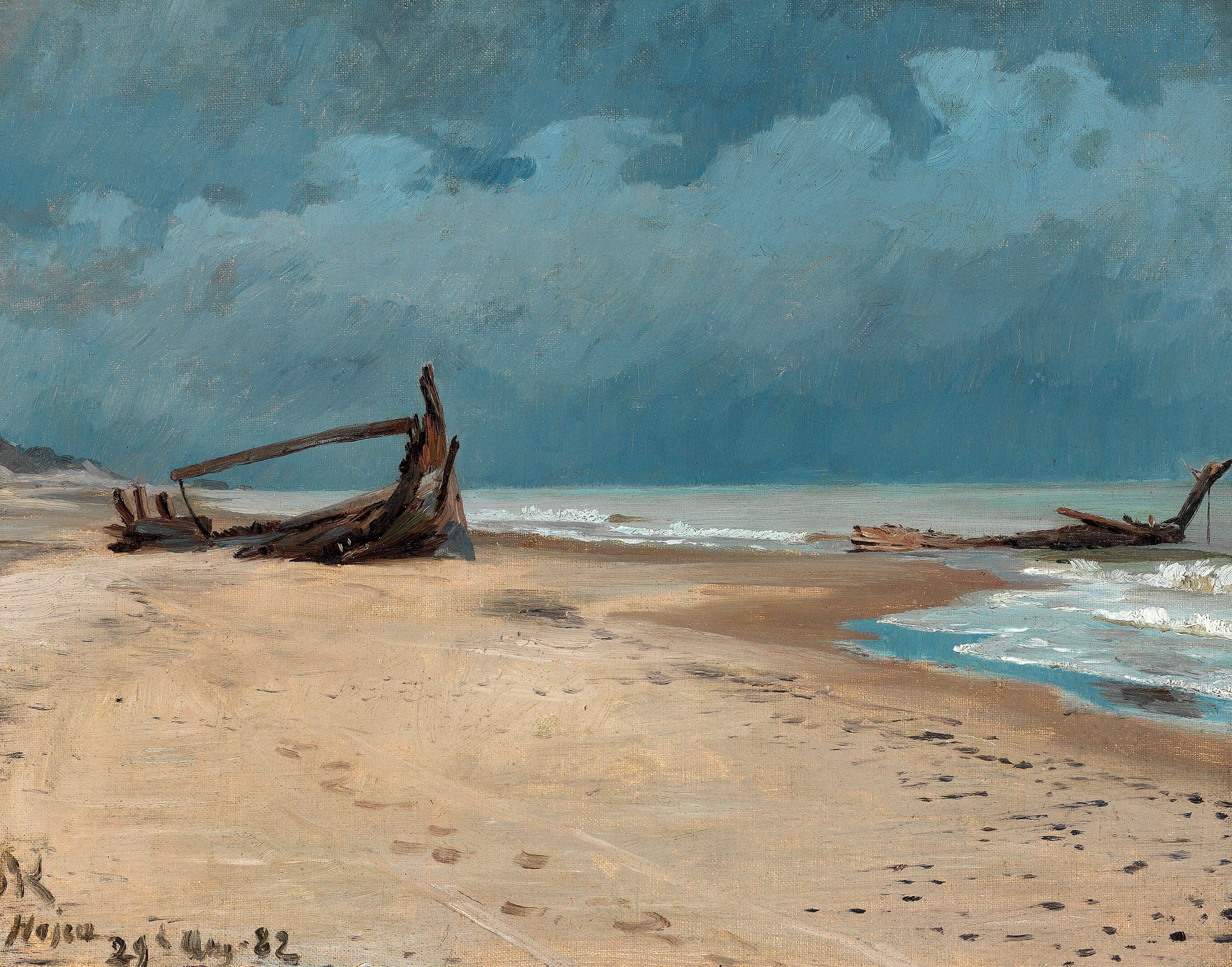La plage de Højen. - Peder Severin Krøyer